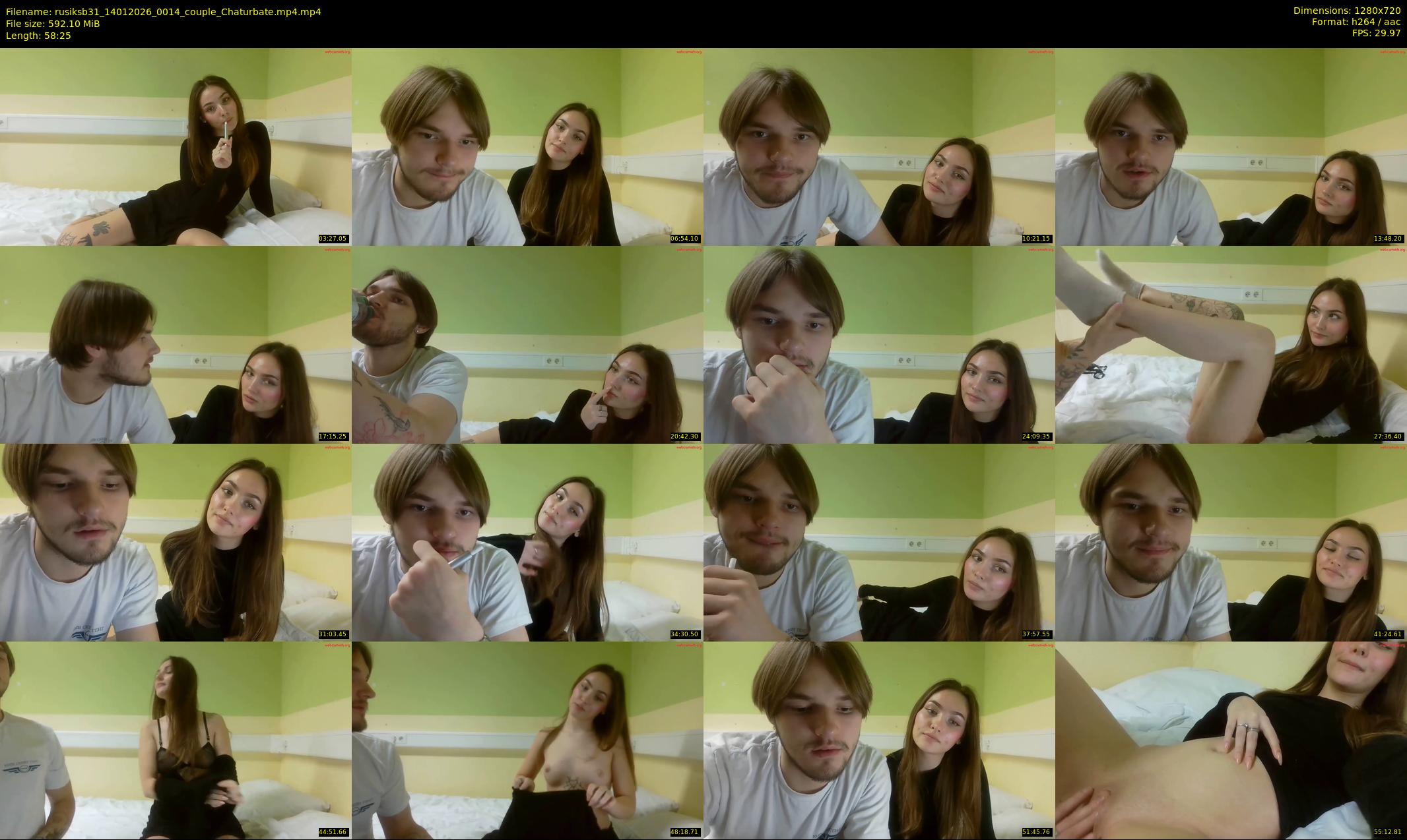 rusiksb31 — 59 minute Chaturbate couple cam show recording, 720p, Jan 14, 2026