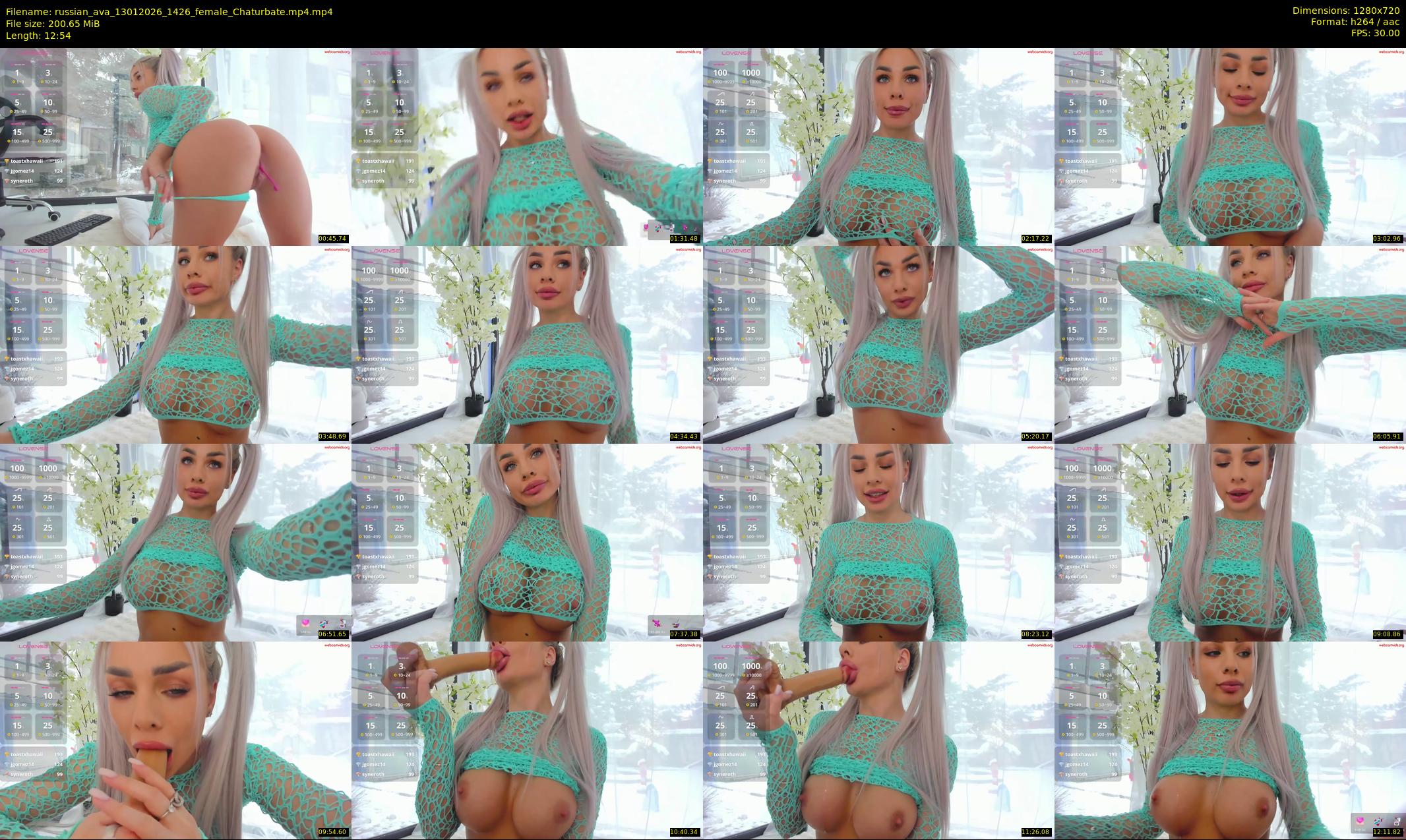 russian_ava — 13 minute Chaturbate female cam show recording, 720p, Jan 13, 2026