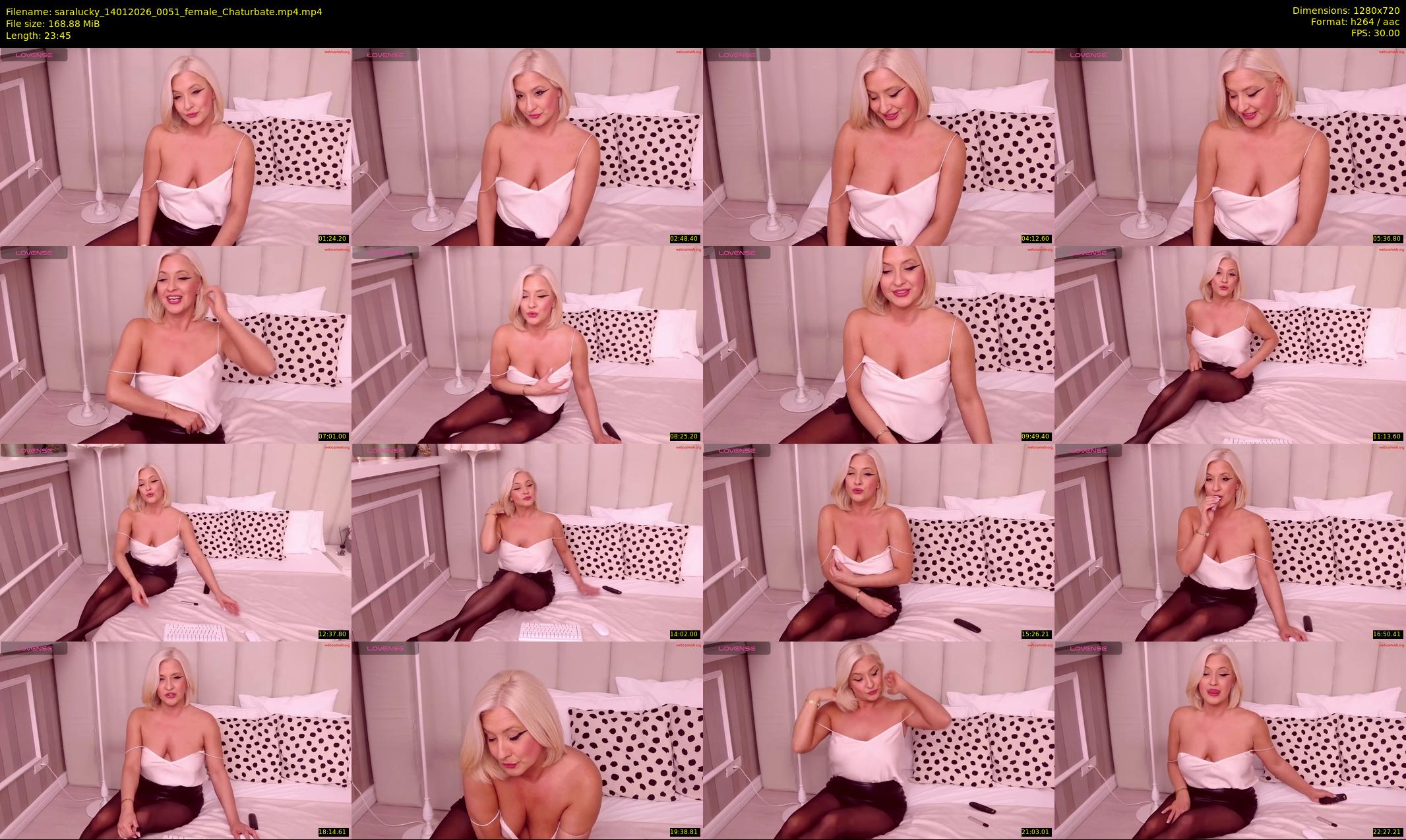 saralucky — 24 minute Chaturbate female cam show recording, 720p, Jan 14, 2026