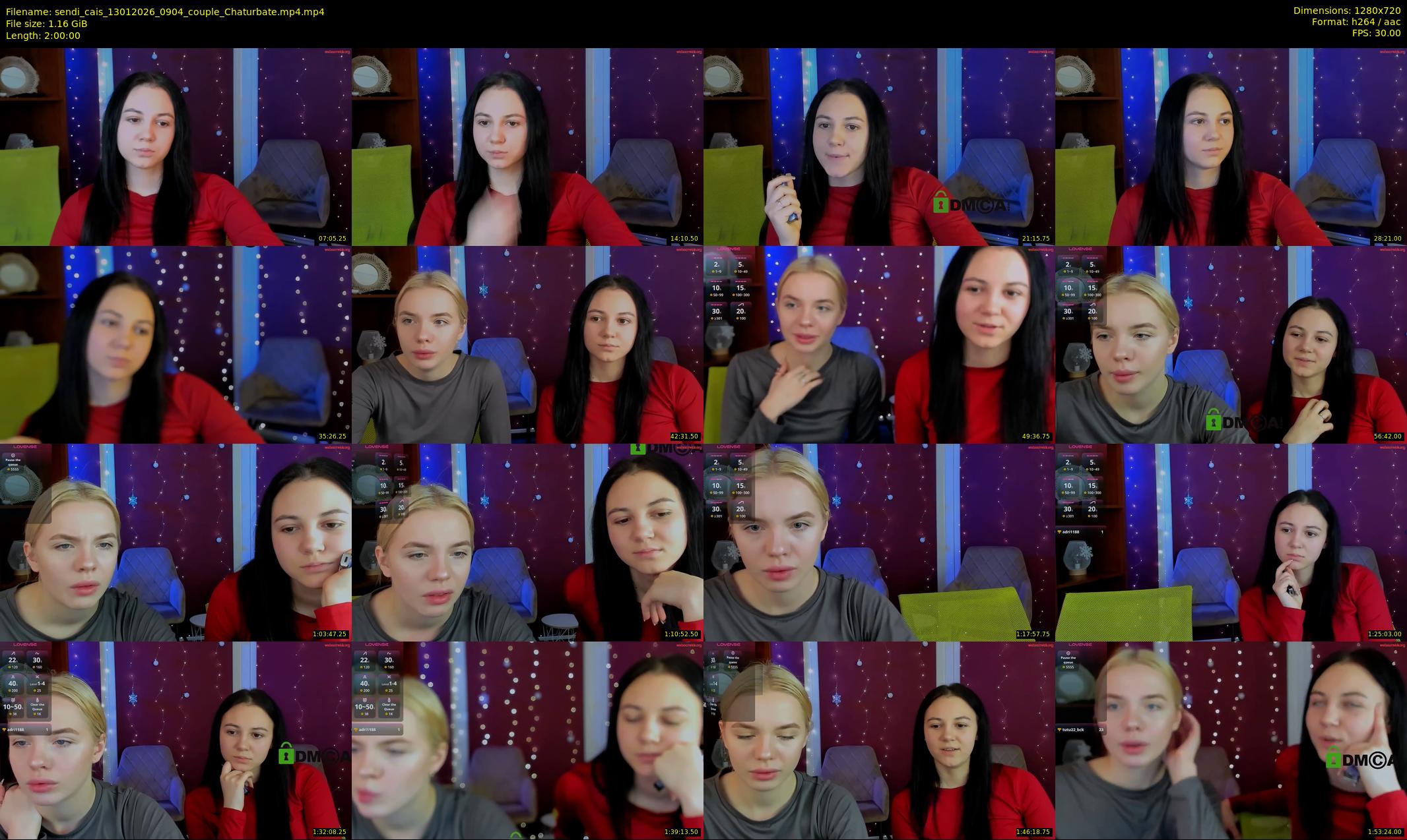 sendi_cais — 120 minute Chaturbate female cam show recording, 720p, Jan 13, 2026