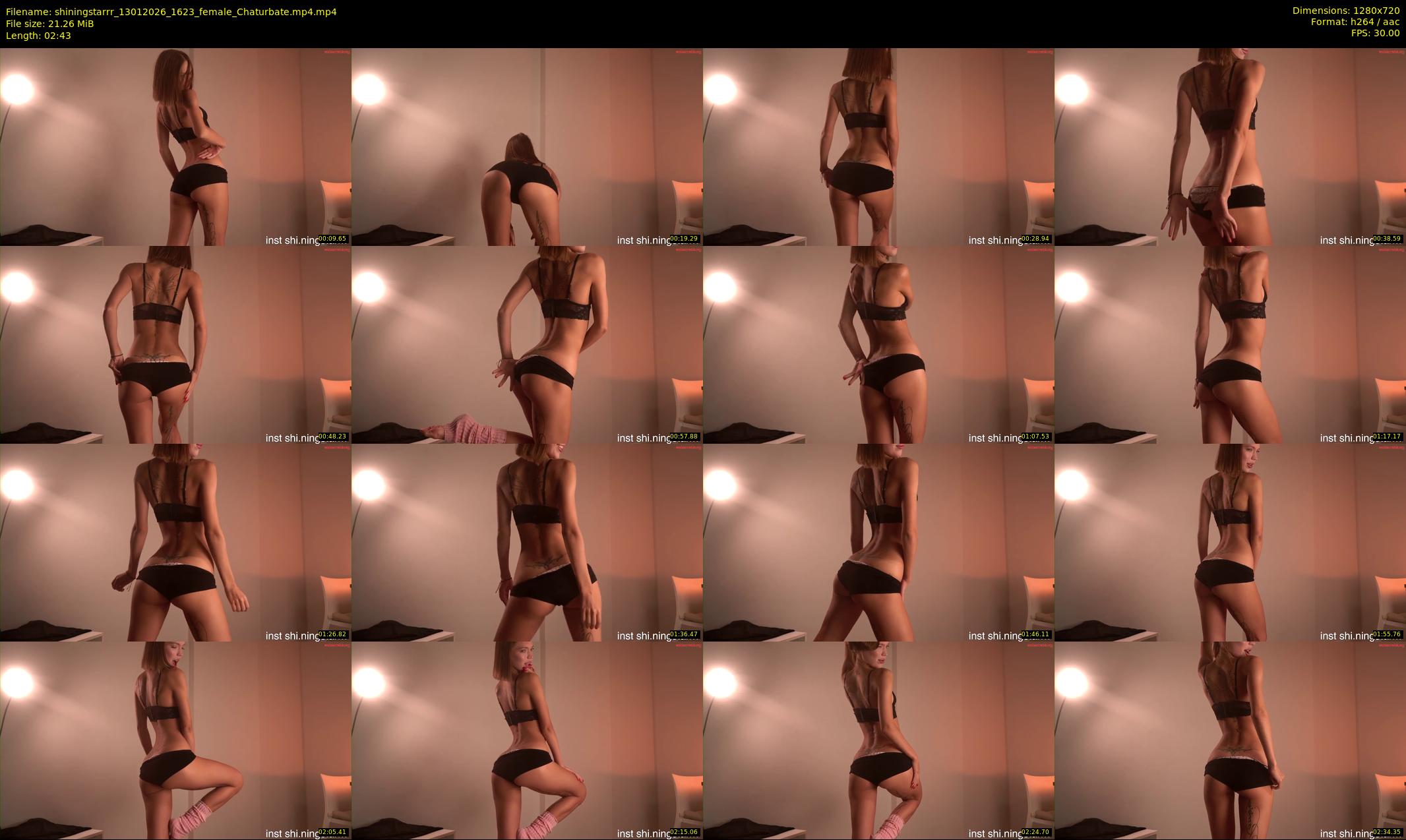 shiningstarrr — 3 minute Chaturbate female cam show recording, 720p, Jan 13, 2026