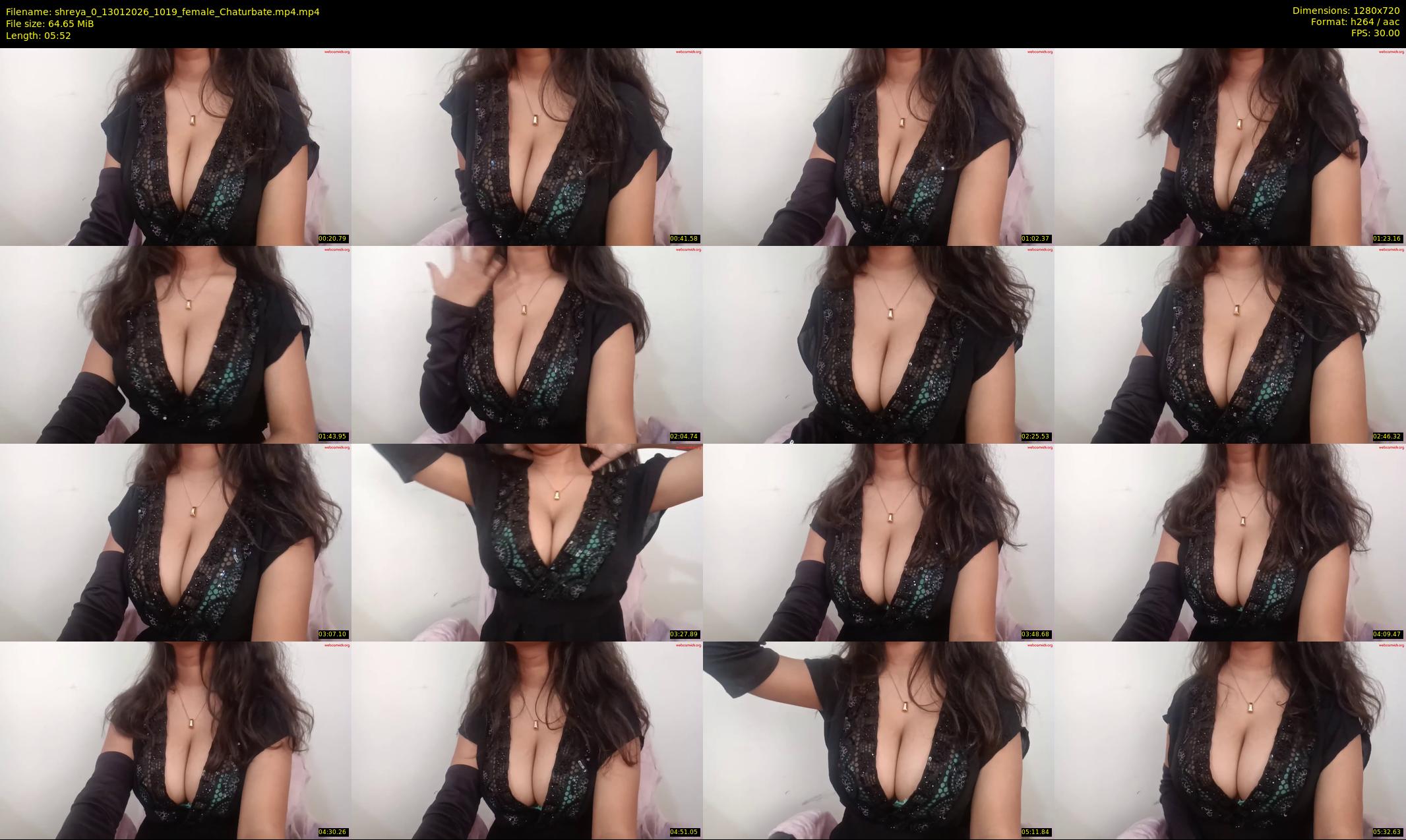 shreya_0 — 6 minute Chaturbate female cam show recording, 720p, Jan 13, 2026