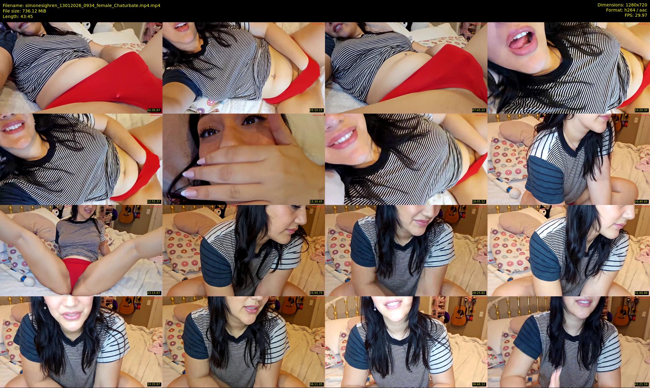 simonesighren — 44 minute Chaturbate female cam show recording, 720p, Jan 13, 2026