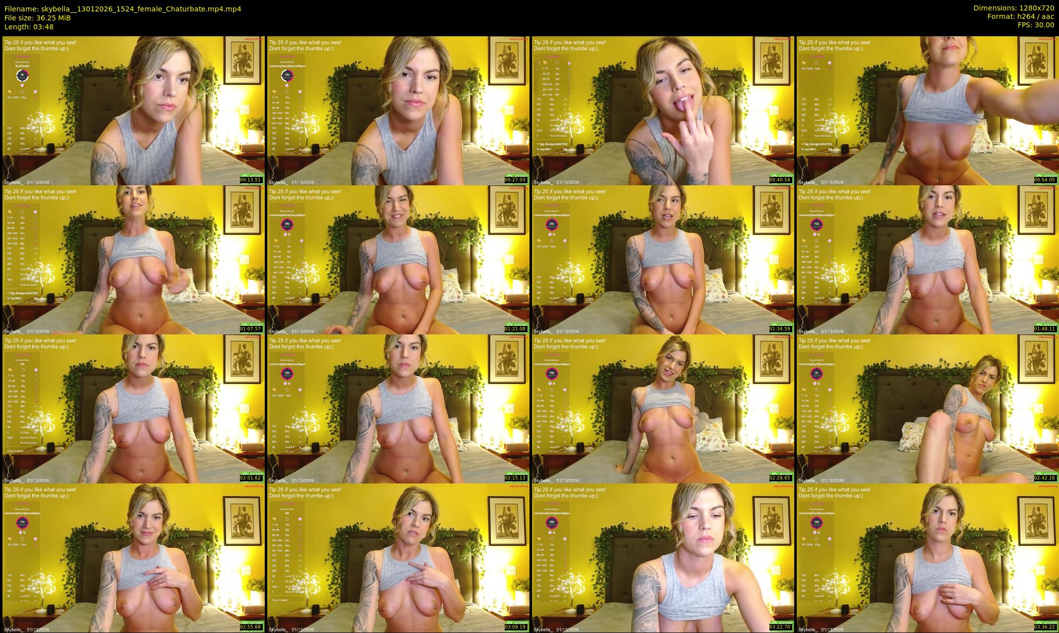 skybella_ — 4 minute Chaturbate female cam show recording, 720p, Jan 13, 2026