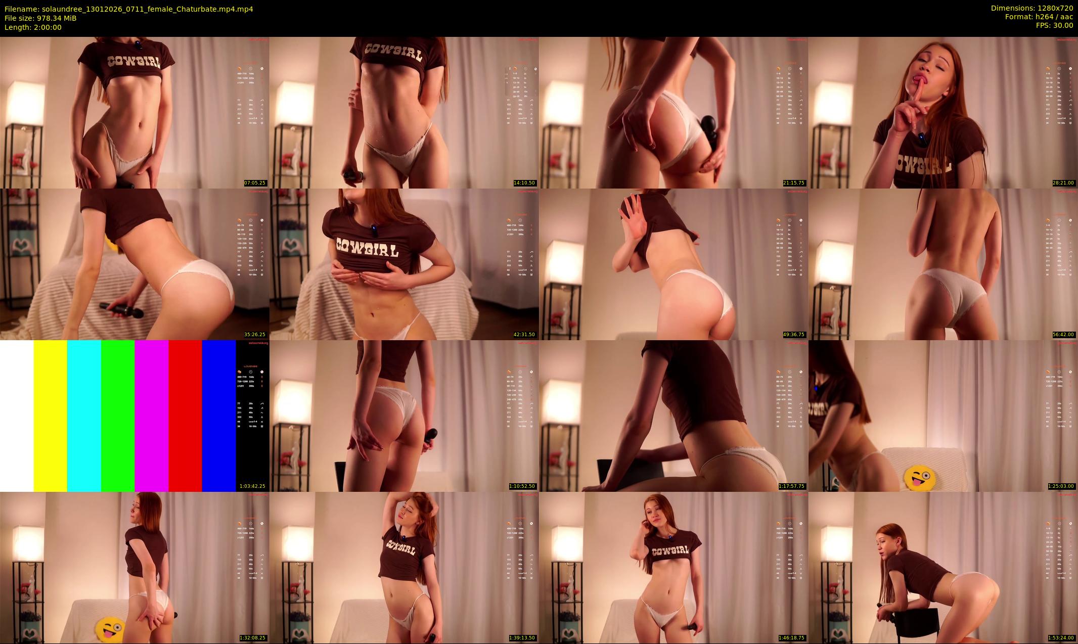 solaundree — 120 minute Chaturbate female cam show recording, 720p, Jan 13, 2026