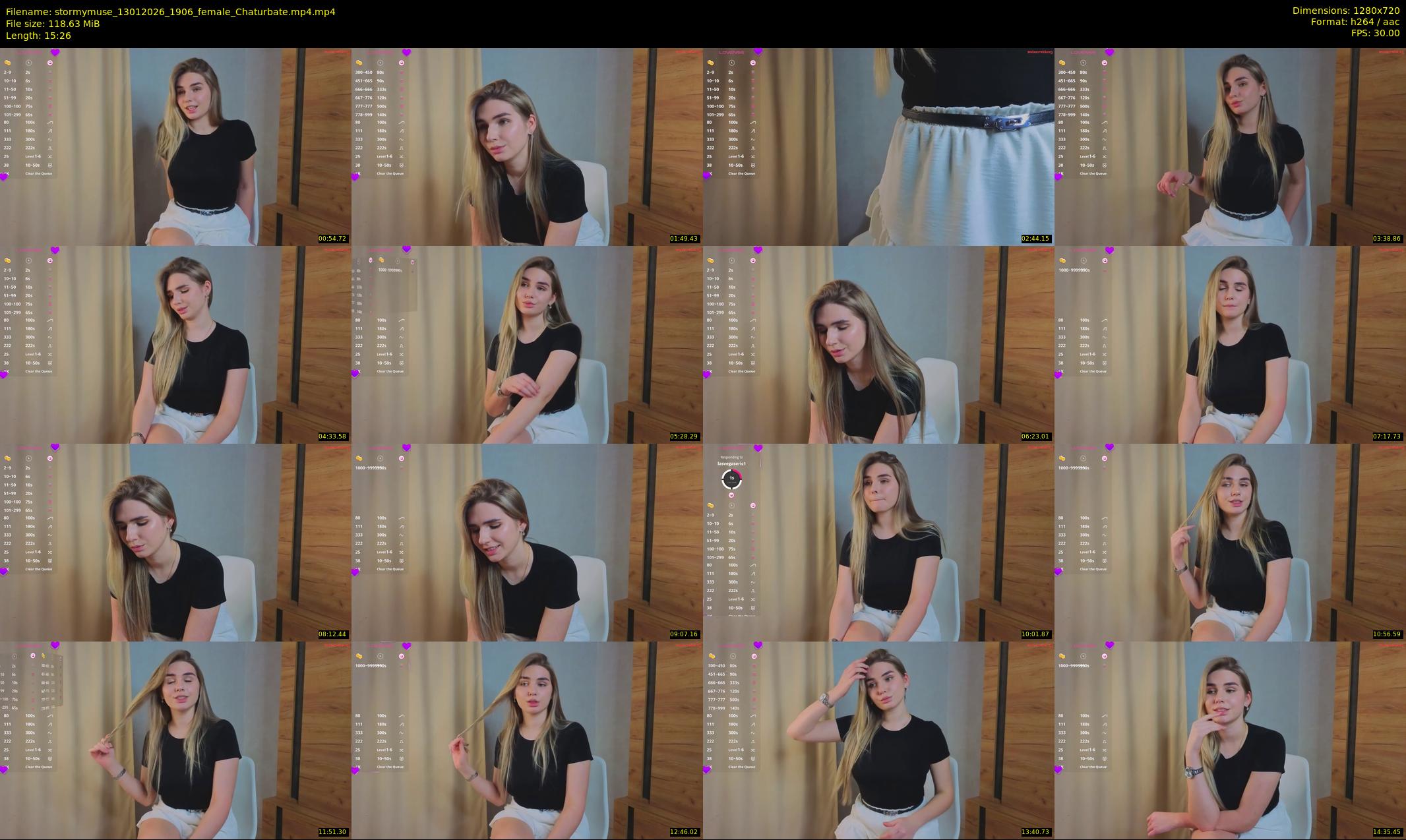 stormymuse — 16 minute Chaturbate female cam show recording, 720p, Jan 13, 2026