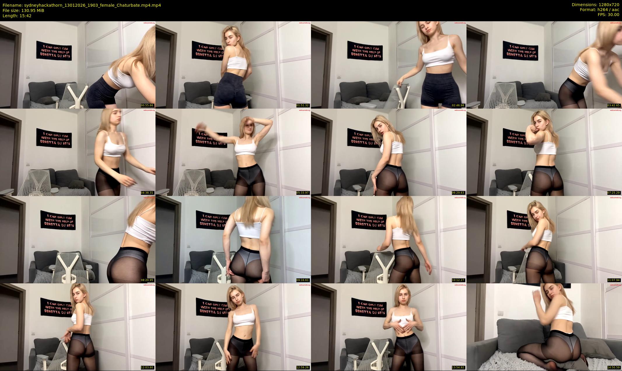 sydneyhackathorn — 16 minute Chaturbate female cam show recording, 720p, Jan 13, 2026