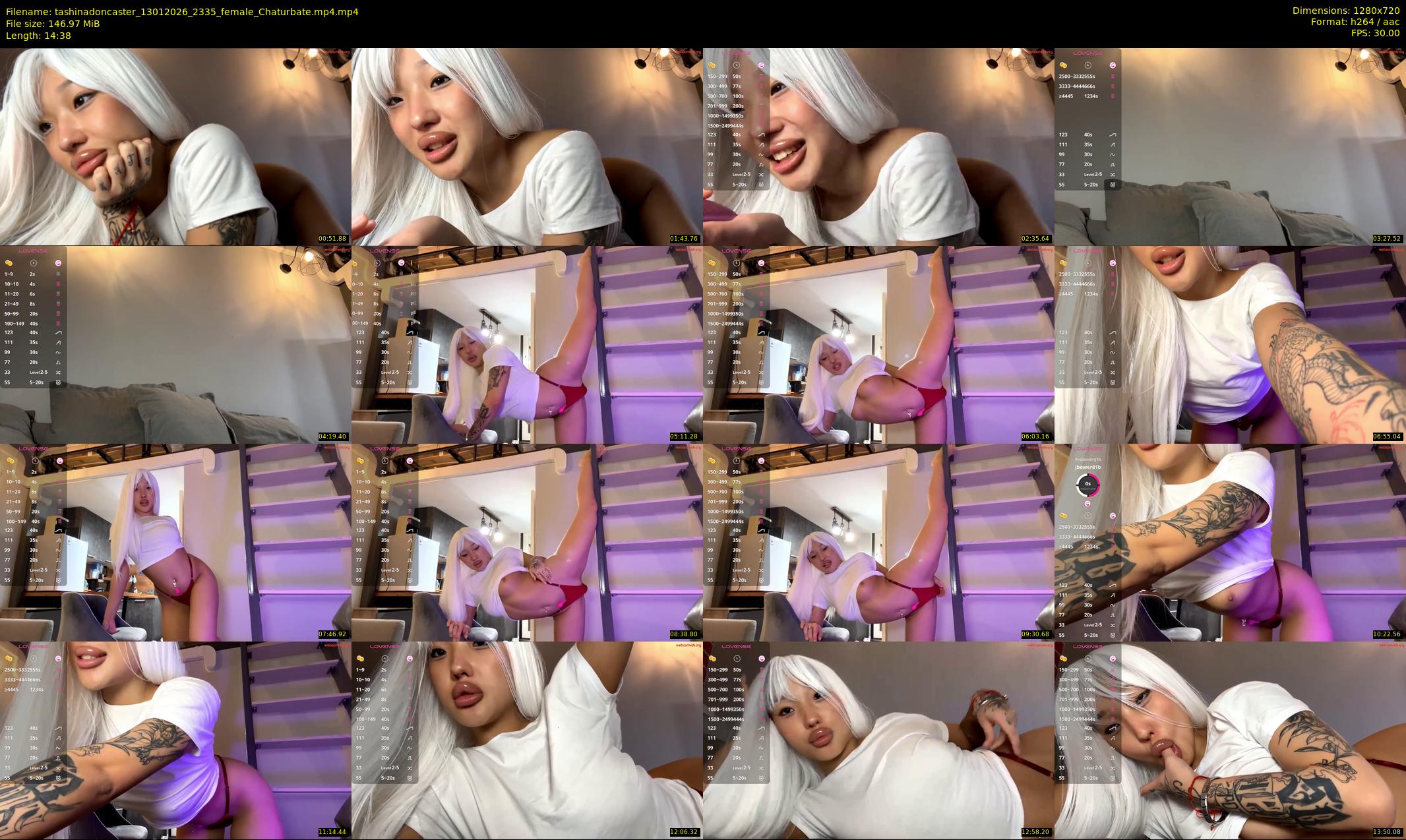 tashinadoncaster — 15 minute Chaturbate female cam show recording, 720p, Jan 13, 2026