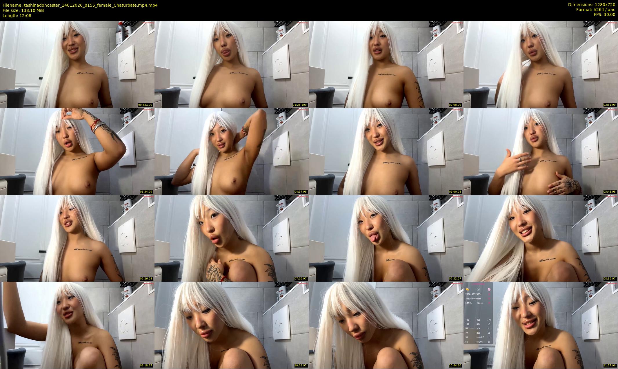 tashinadoncaster — 13 minute Chaturbate female cam show recording, 720p, Jan 14, 2026