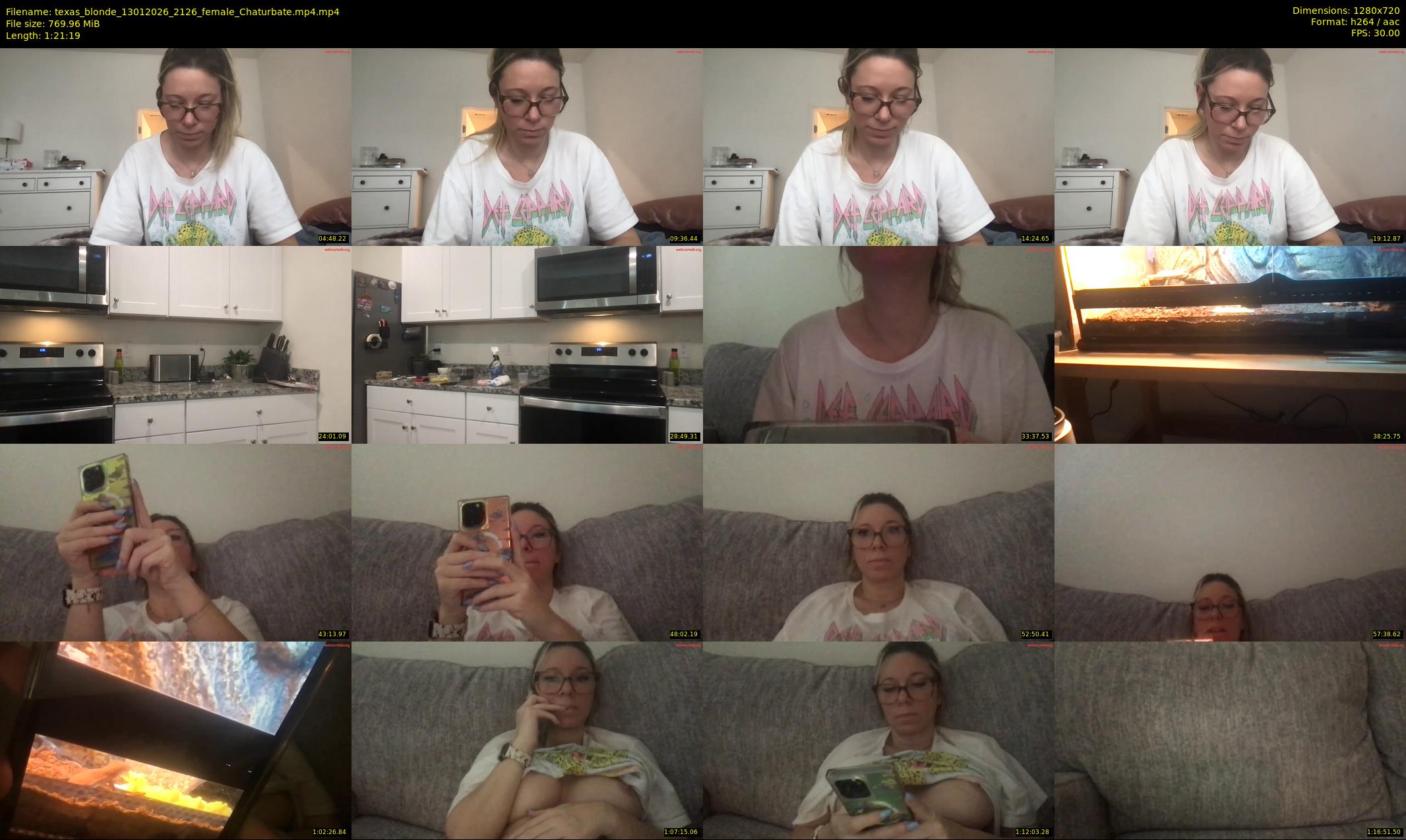 texas_blonde — 82 minute Chaturbate female cam show recording, 720p, Jan 13, 2026