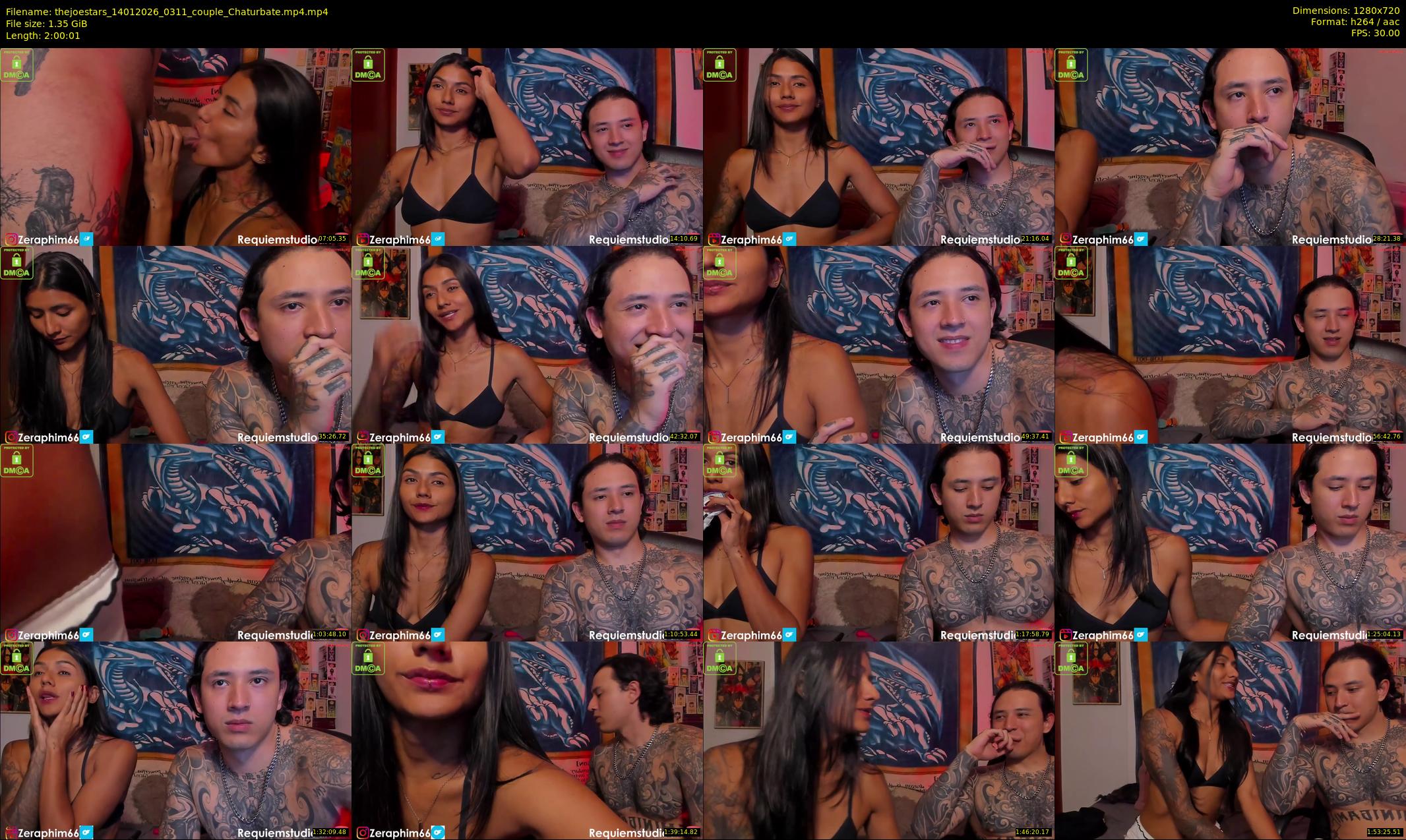 thejoestars — 121 minute Chaturbate couple cam show recording, 720p, Jan 14, 2026