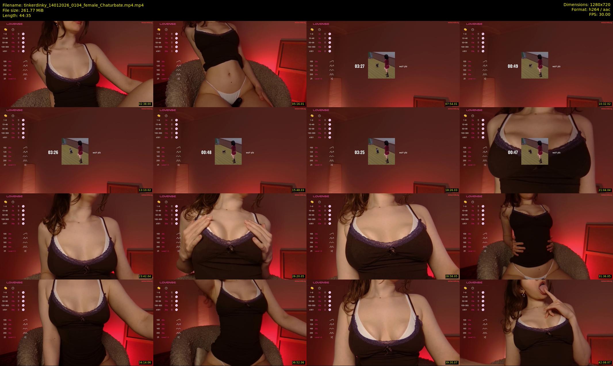 tinkerdinky — 45 minute Chaturbate female cam show recording, 720p, Jan 14, 2026