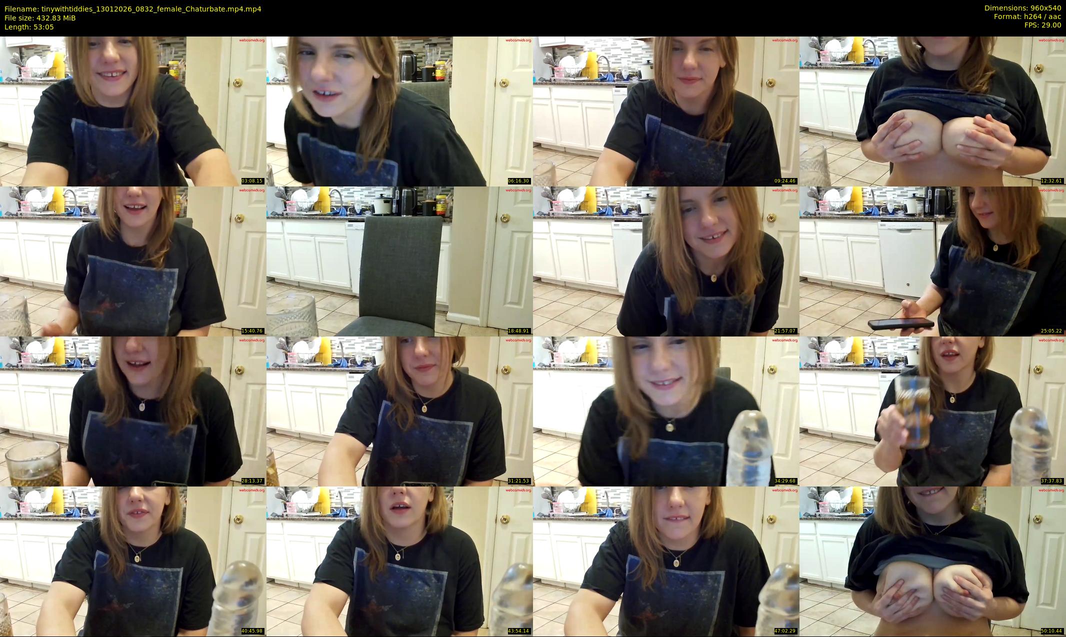 tinywithtiddies — 54 minute Chaturbate female cam show recording, 480p, Jan 13, 2026