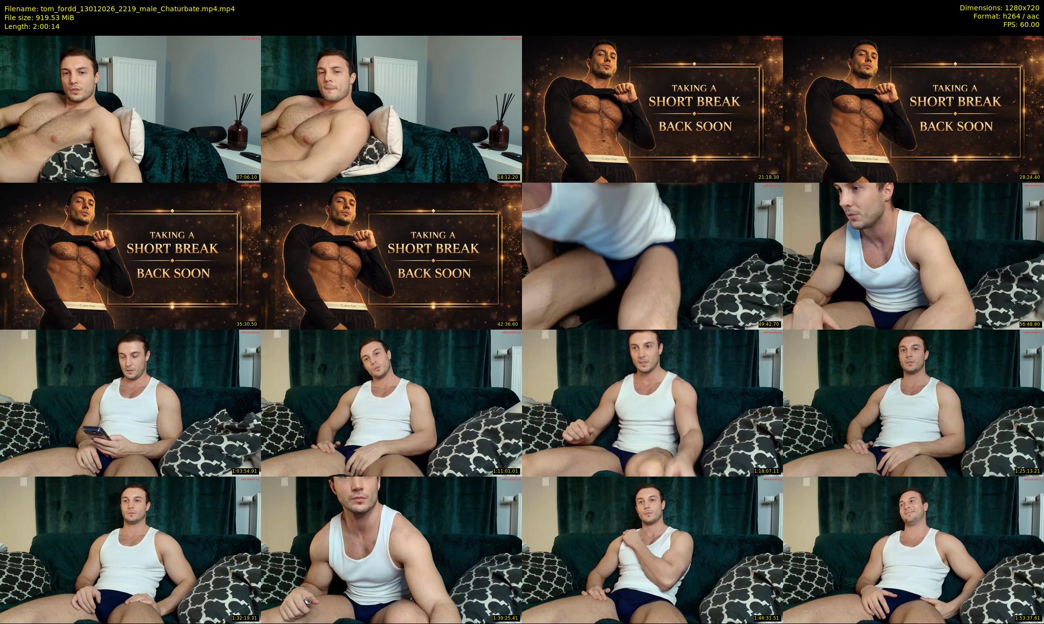 tom_fordd — 121 minute Chaturbate male cam show recording, 720p, Jan 13, 2026