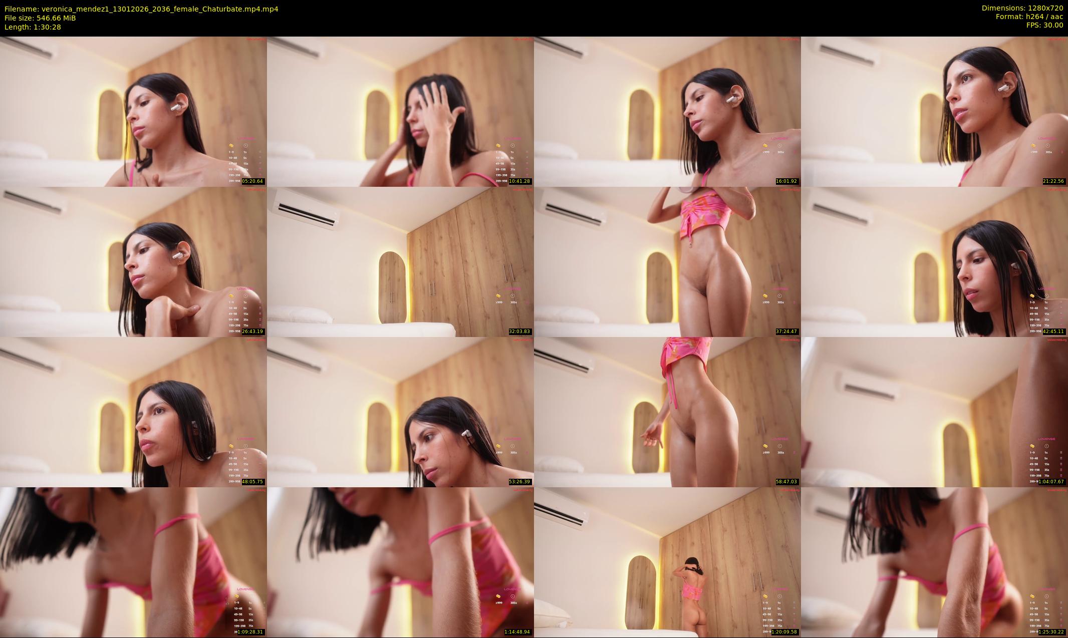 veronica_mendez1 — 91 minute Chaturbate female cam show recording, 720p, Jan 13, 2026