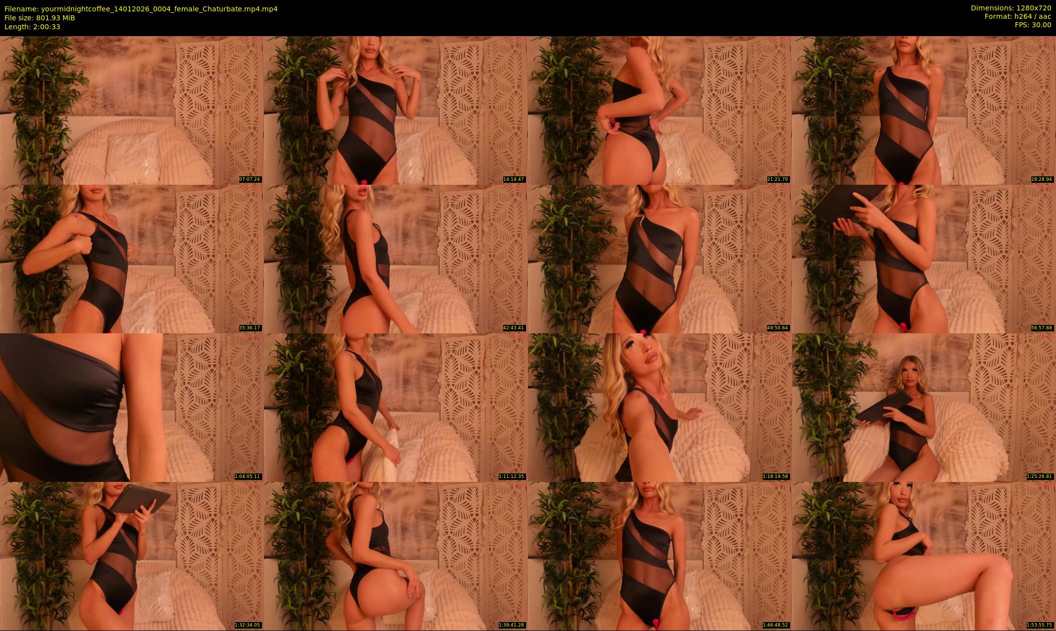 yourmidnightcoffee — 121 minute Chaturbate female cam show recording, 720p, Jan 14, 2026