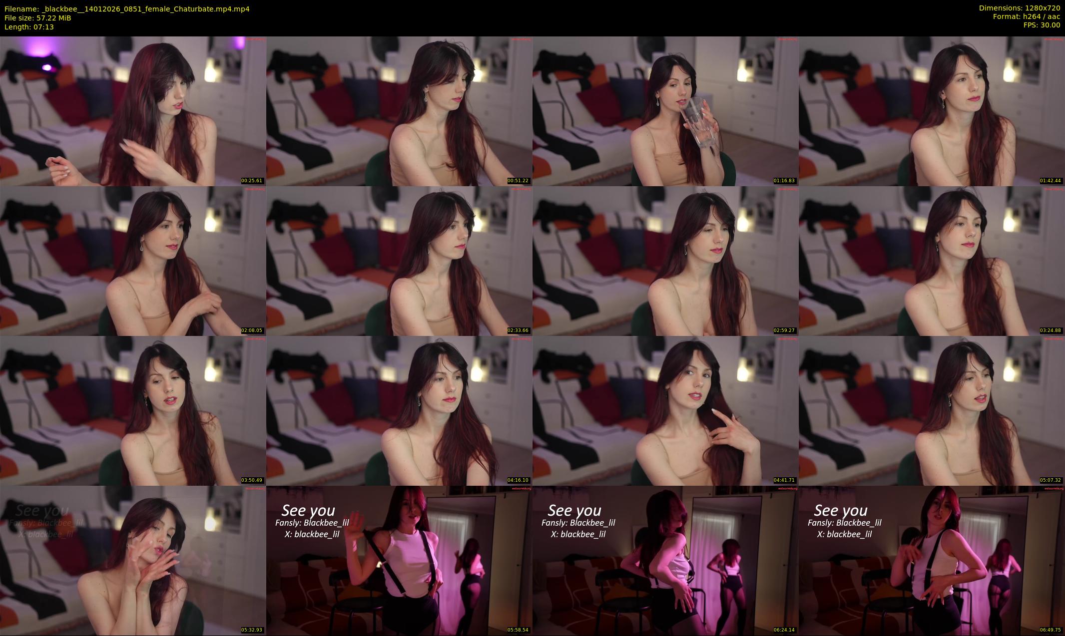 _blackbee_ — 8 minute Chaturbate female cam show recording, 720p, Jan 14, 2026