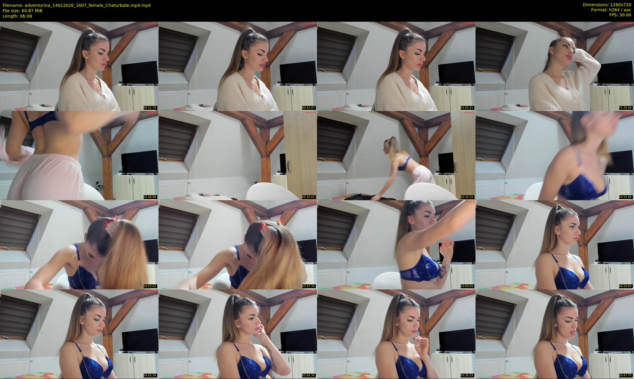 adventurina — 7 minute Chaturbate female cam show recording, 720p, Jan 14, 2026