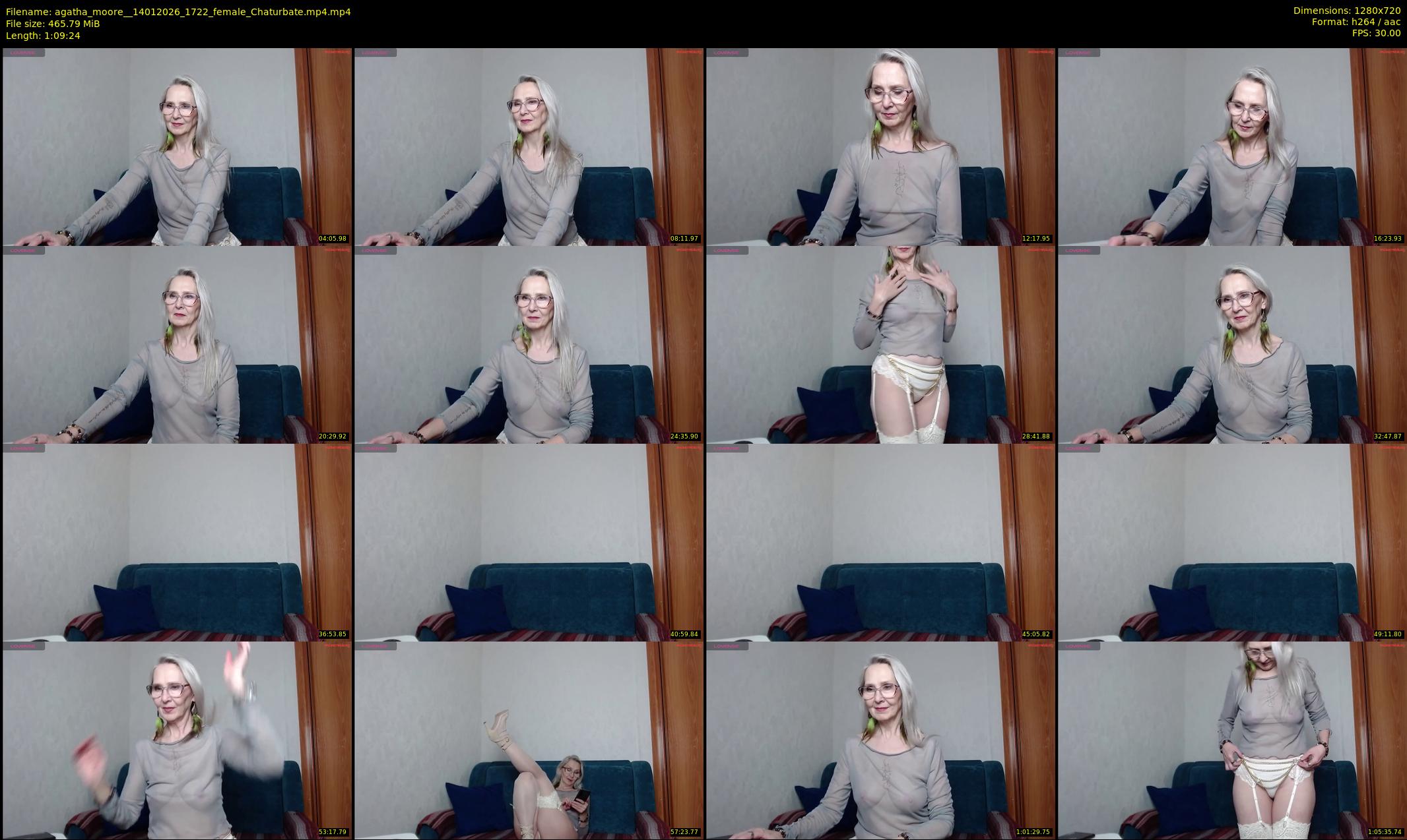 agatha_moore_ — 70 minute Chaturbate female cam show recording, 720p, Jan 14, 2026