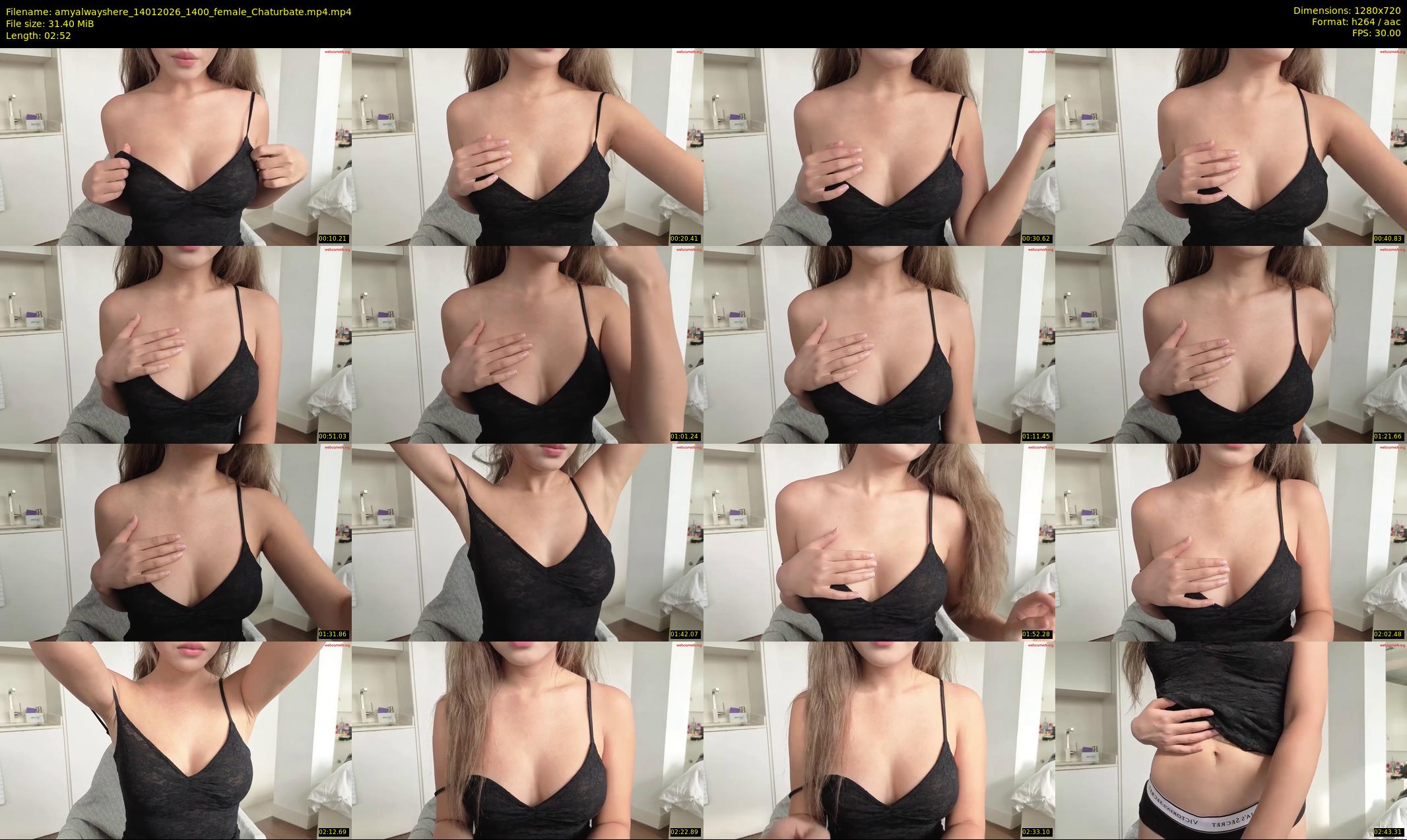 amyalwayshere — 3 minute Chaturbate female cam show recording, 720p, Jan 14, 2026