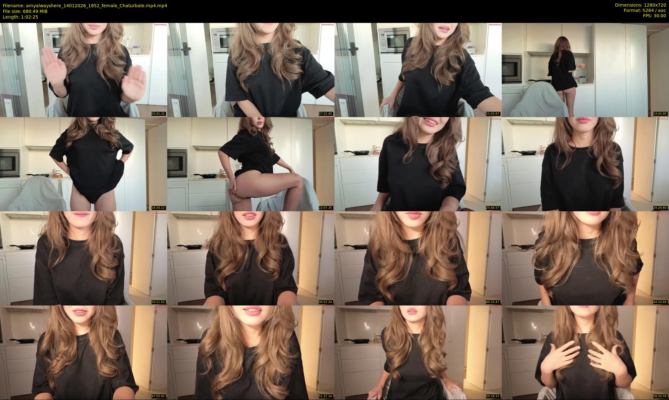 amyalwayshere — 63 minute Chaturbate female cam show recording, 720p, Jan 14, 2026