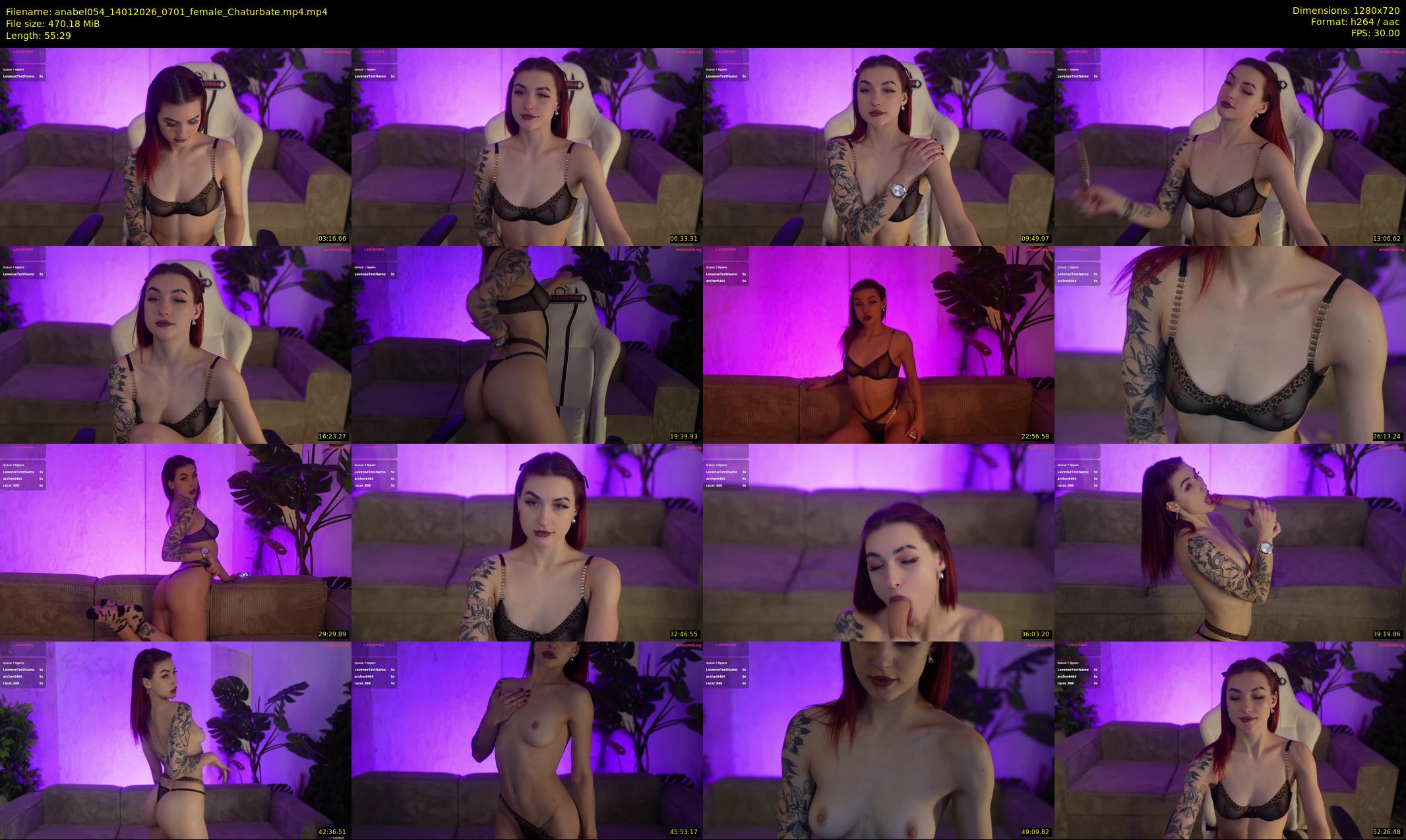 anabel054 — 56 minute Chaturbate female cam show recording, 720p, Jan 14, 2026