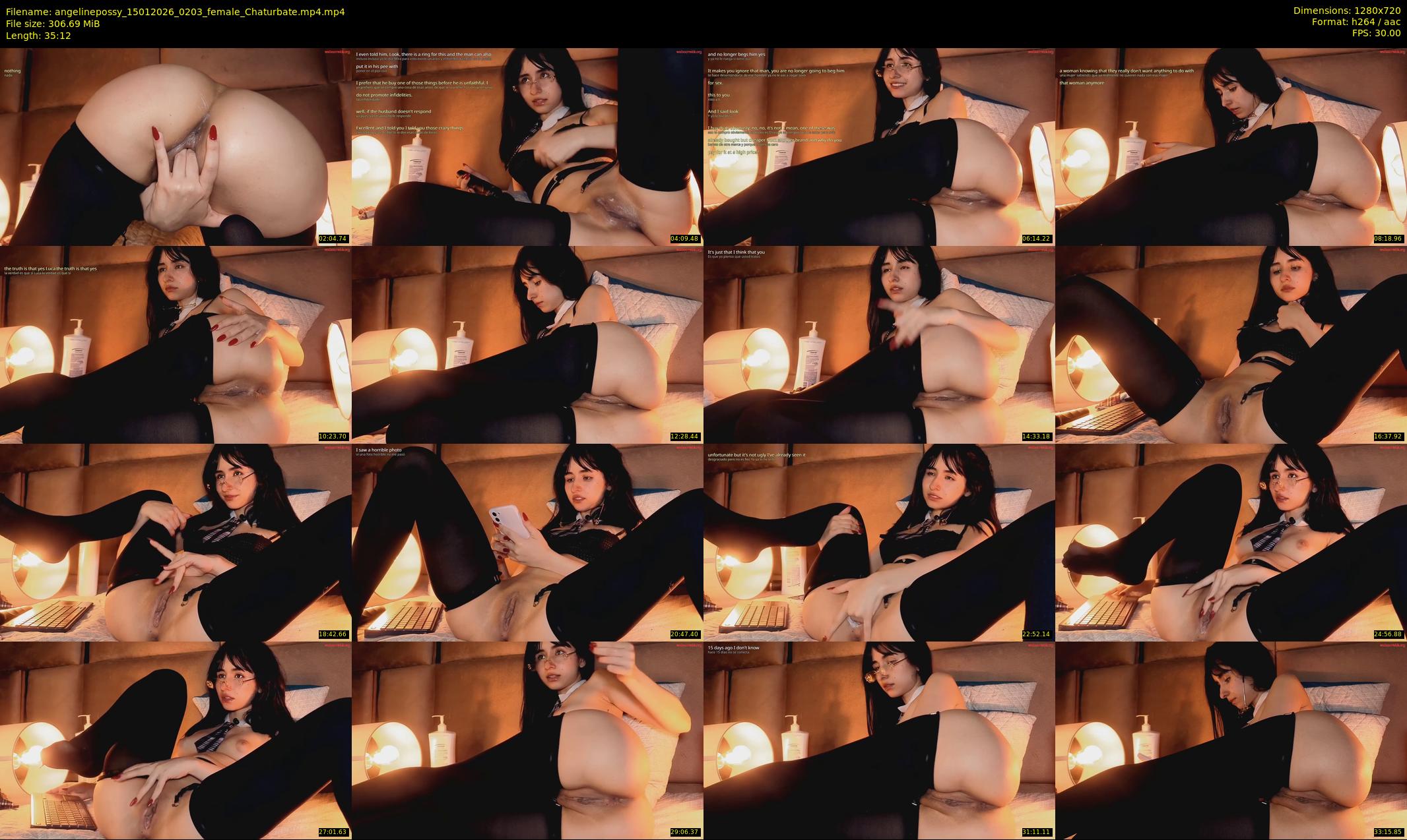 angelinepossy — 36 minute Chaturbate female cam show recording, 720p, Jan 15, 2026