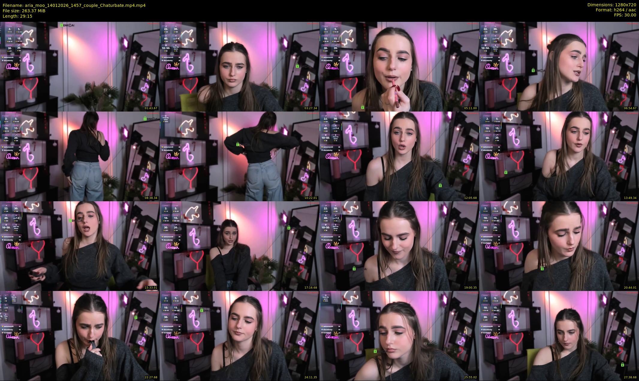 aria_moo — 30 minute Chaturbate couple cam show recording, 720p, Jan 14, 2026