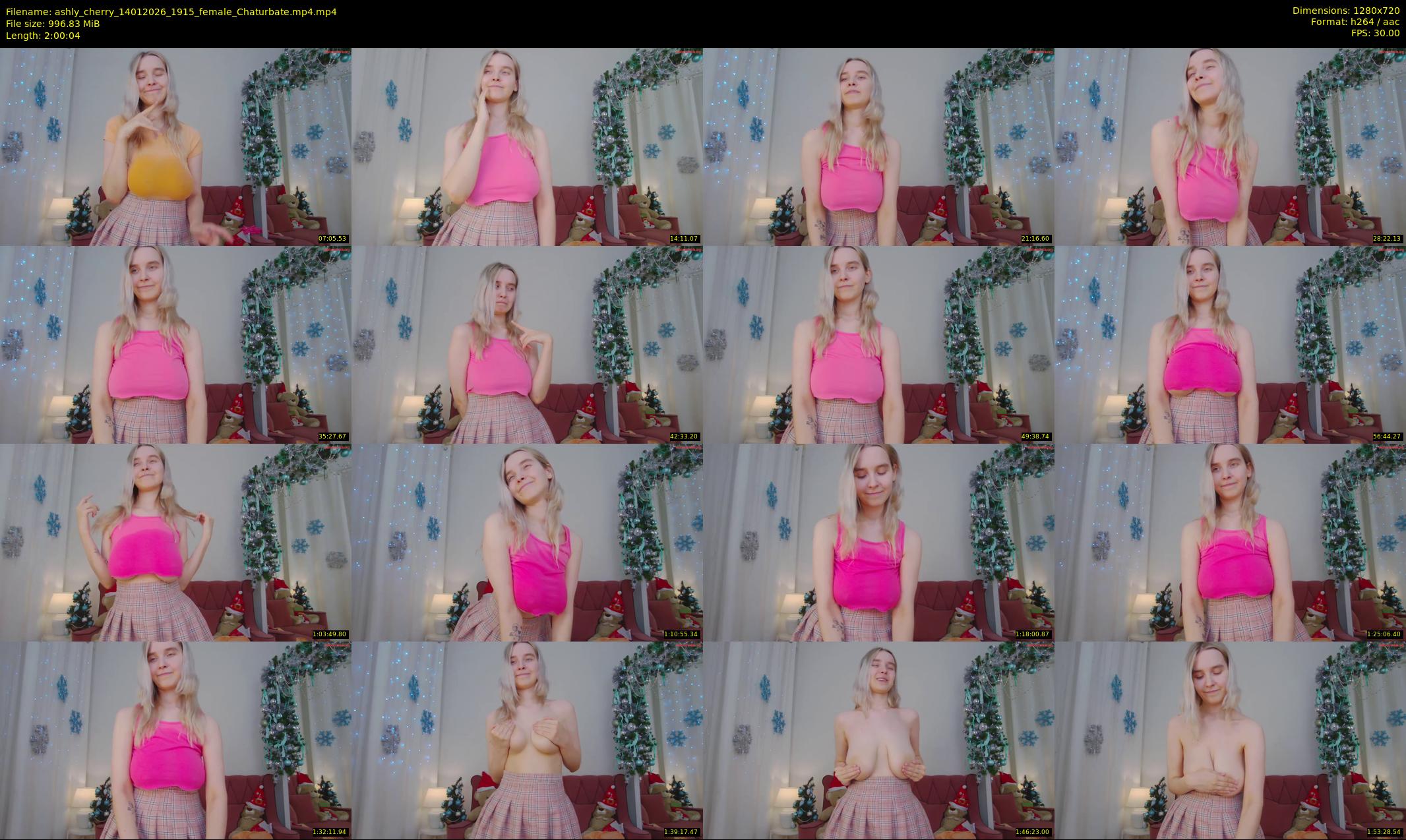 ashly_cherry — 121 minute Chaturbate female cam show recording, 720p, Jan 14, 2026