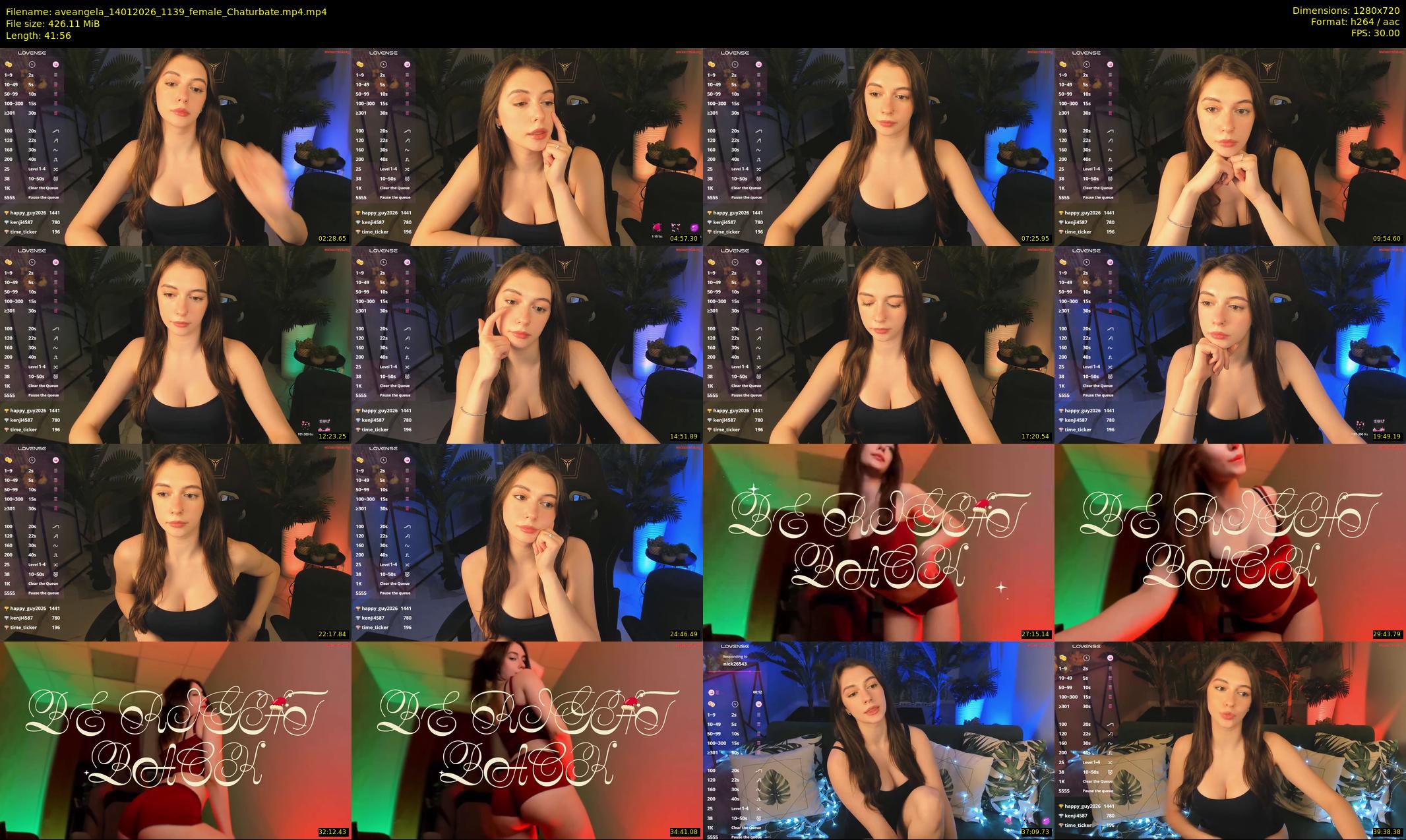 aveangela — 42 minute Chaturbate couple cam show recording, 720p, Jan 14, 2026