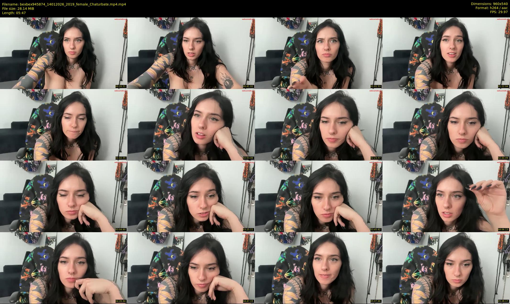 bexbex945874 — 6 minute Chaturbate female cam show recording, 480p, Jan 14, 2026