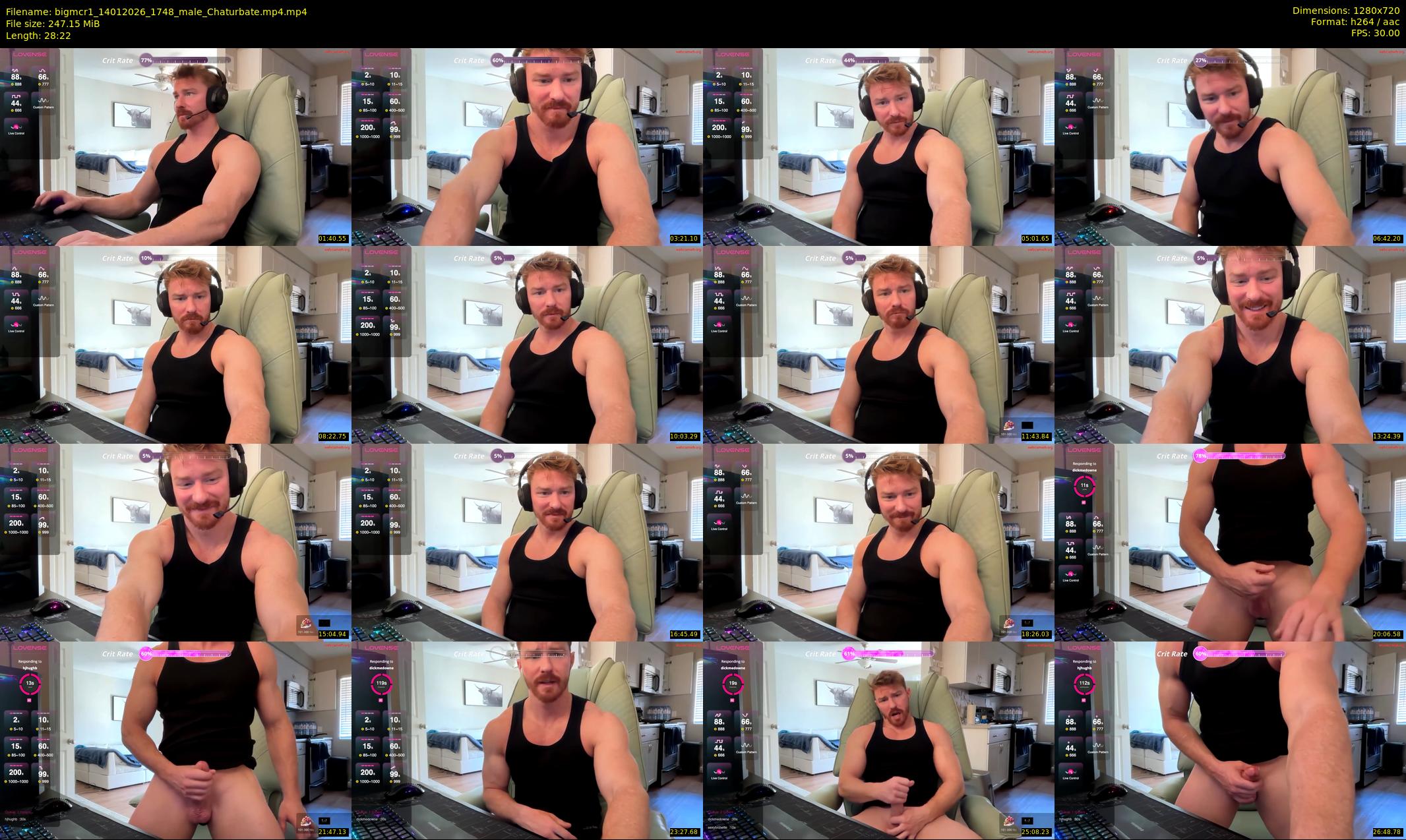 bigmcr1 — 29 minute Chaturbate male cam show recording, 720p, Jan 14, 2026
