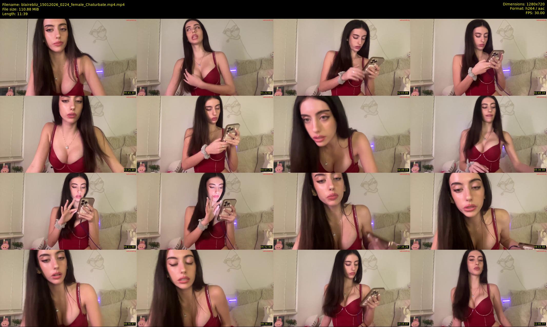 blairebliz — 12 minute Chaturbate female cam show recording, 720p, Jan 15, 2026