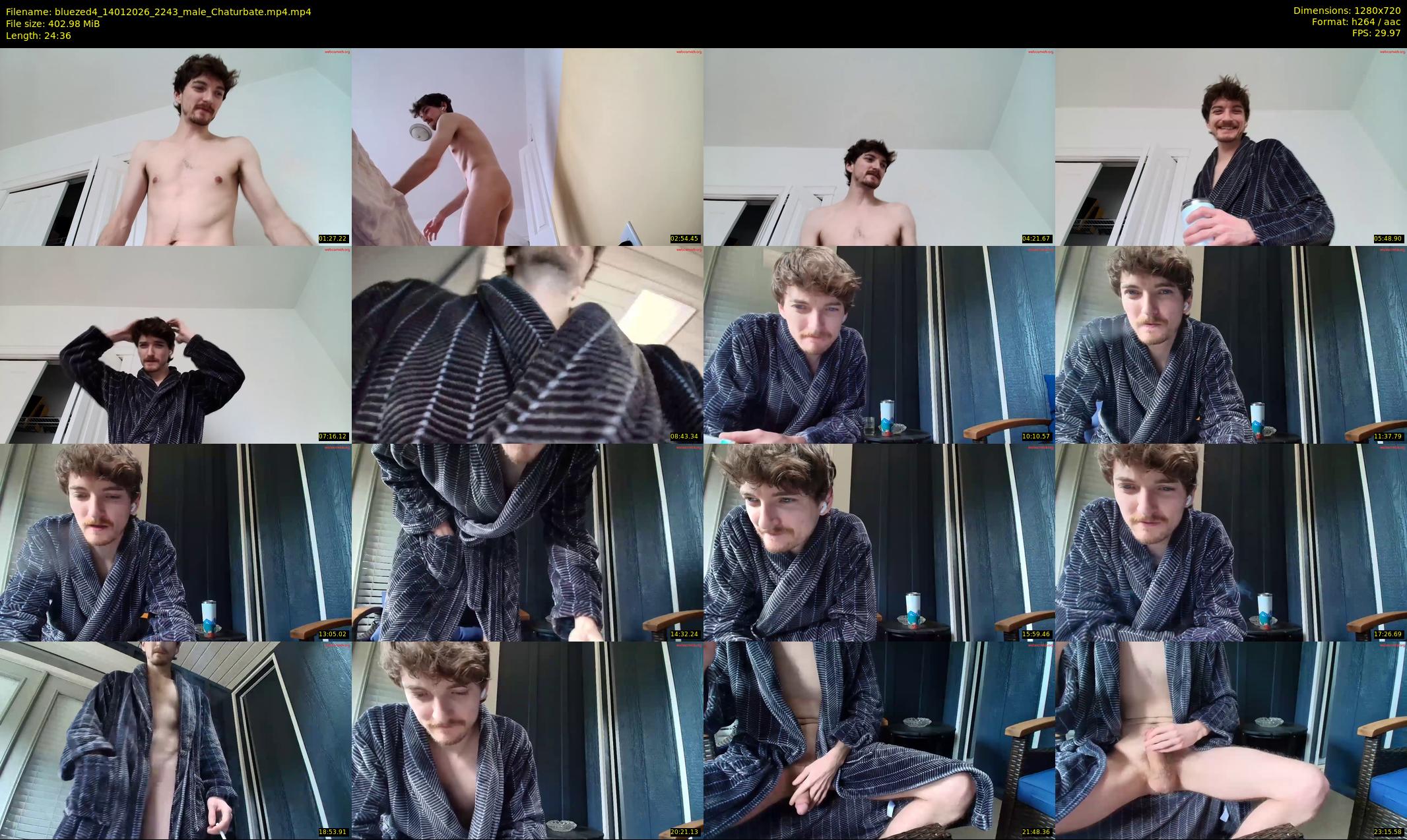 bluezed4 — 25 minute Chaturbate male cam show recording, 720p, Jan 14, 2026