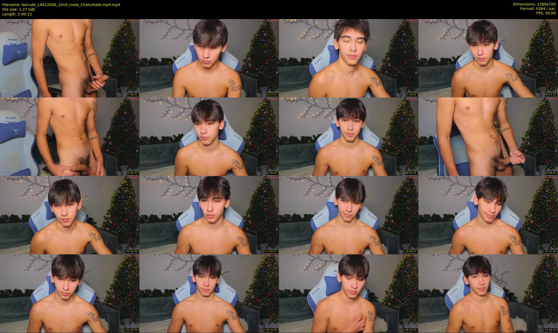 boicute — 121 minute Chaturbate male cam show recording, 720p, Jan 14, 2026