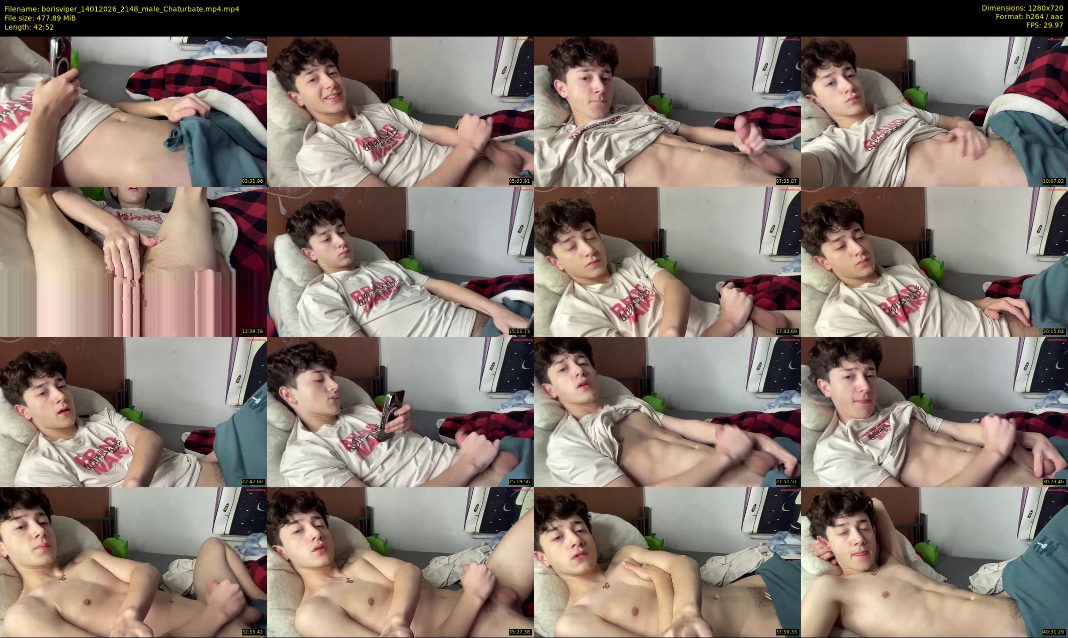 borisviper — 43 minute Chaturbate male cam show recording, 720p, Jan 14, 2026