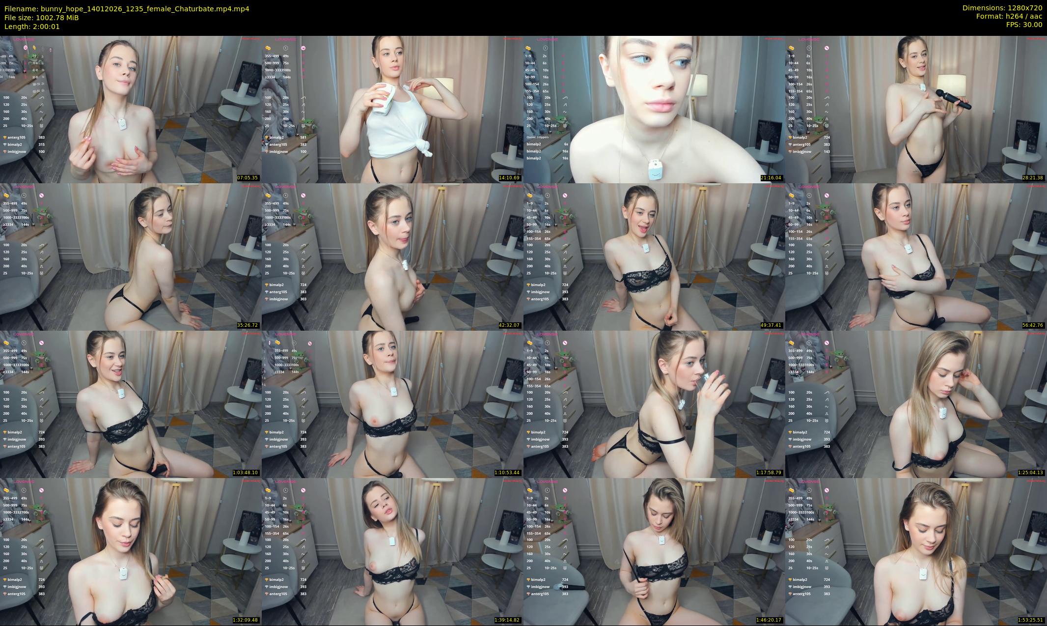 bunny_hope — 121 minute Chaturbate female cam show recording, 720p, Jan 14, 2026