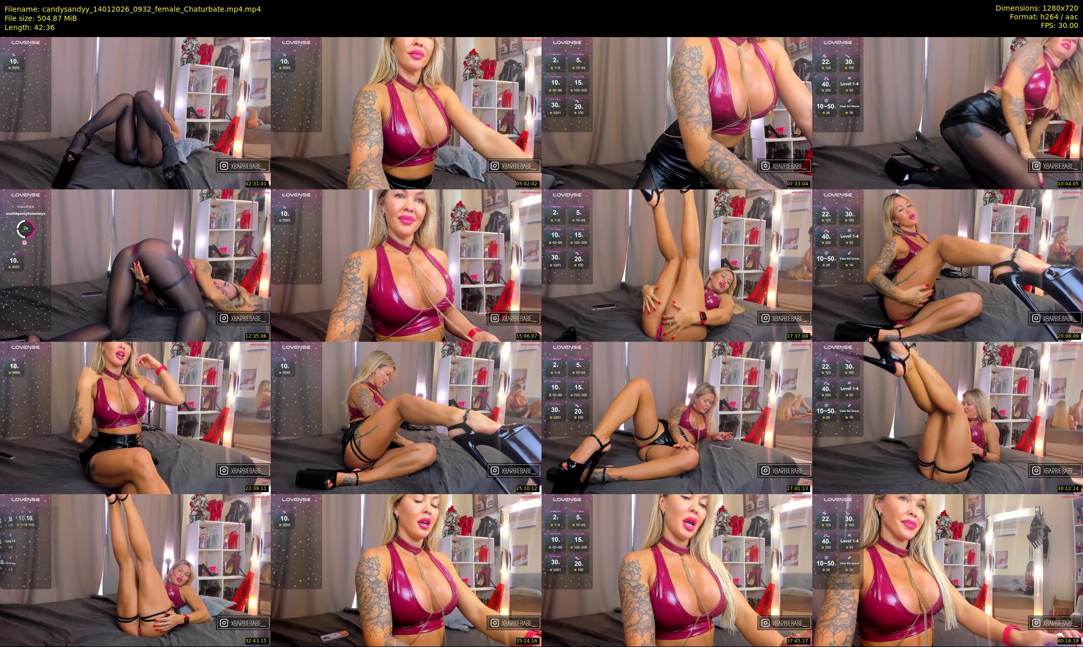 candysandyy — 43 minute Chaturbate female cam show recording, 720p, Jan 14, 2026