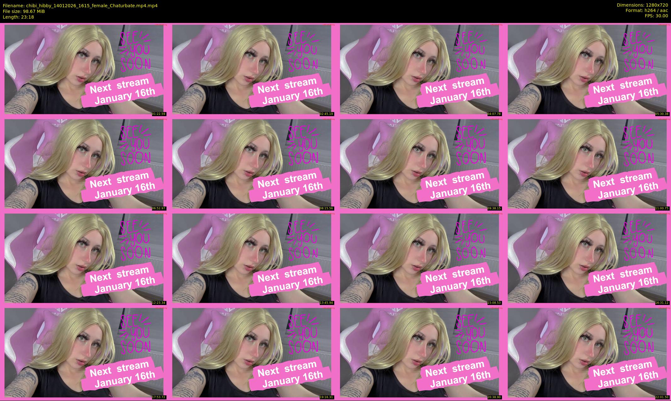 chibi_hibby — 24 minute Chaturbate female cam show recording, 720p, Jan 14, 2026