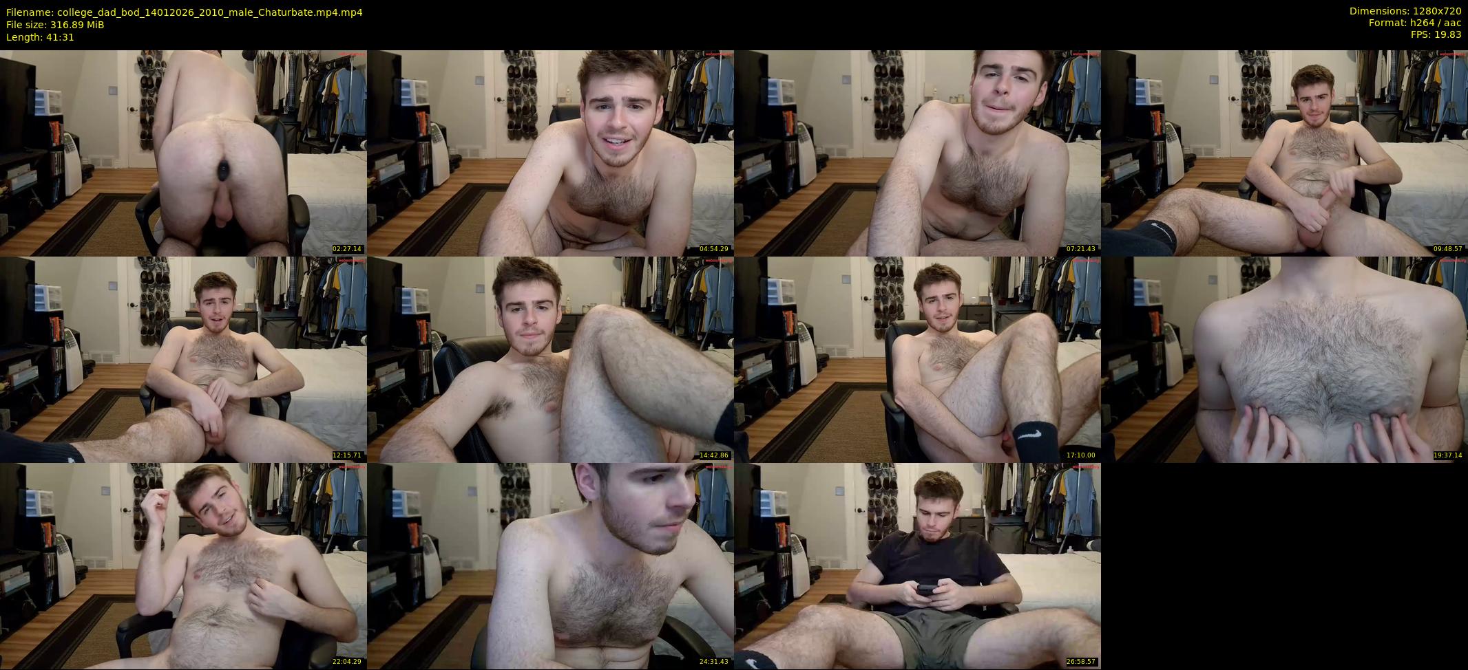 college_dad_bod — 42 minute Chaturbate male cam show recording, 720p, Jan 14, 2026