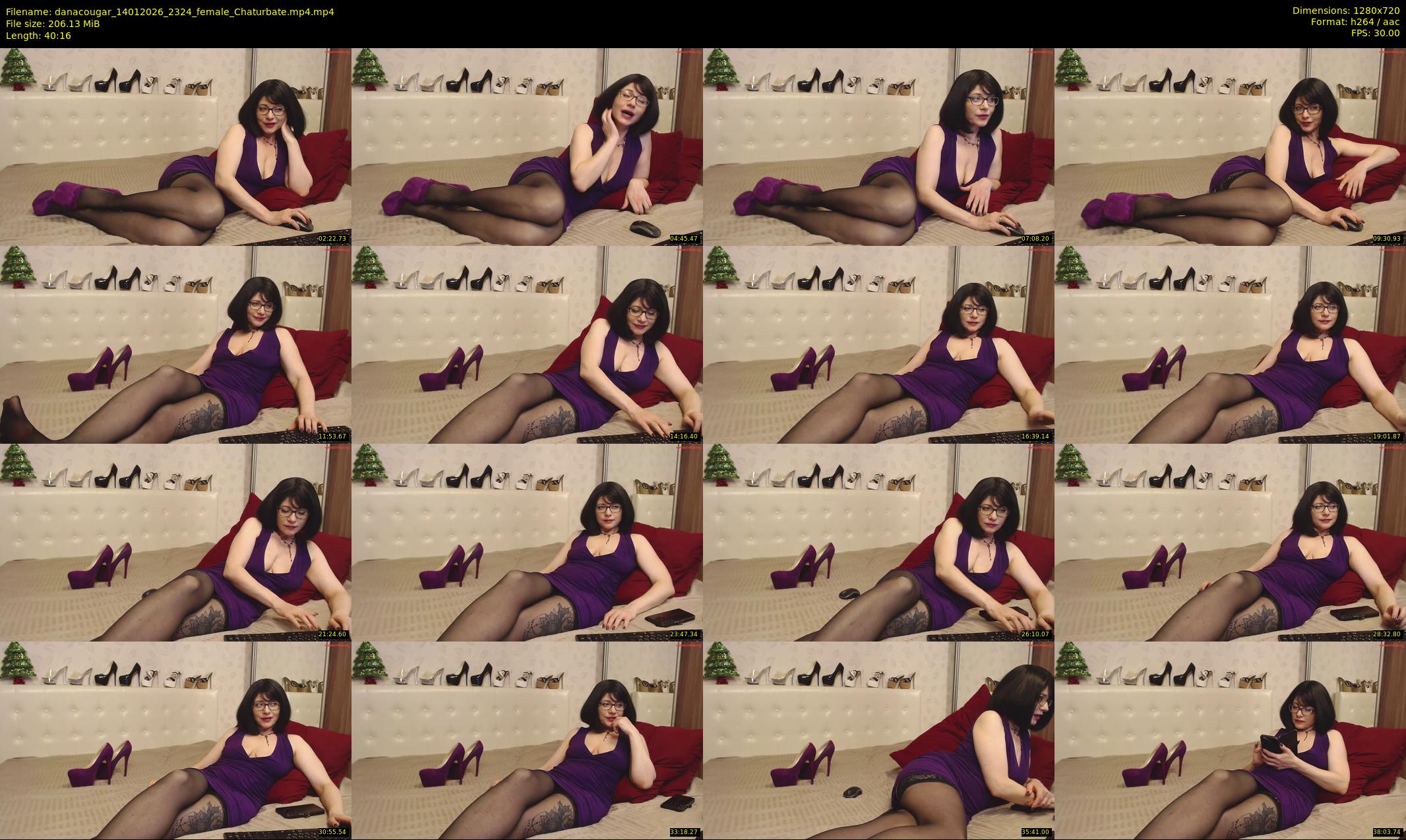 danacougar — 41 minute Chaturbate female cam show recording, 720p, Jan 14, 2026