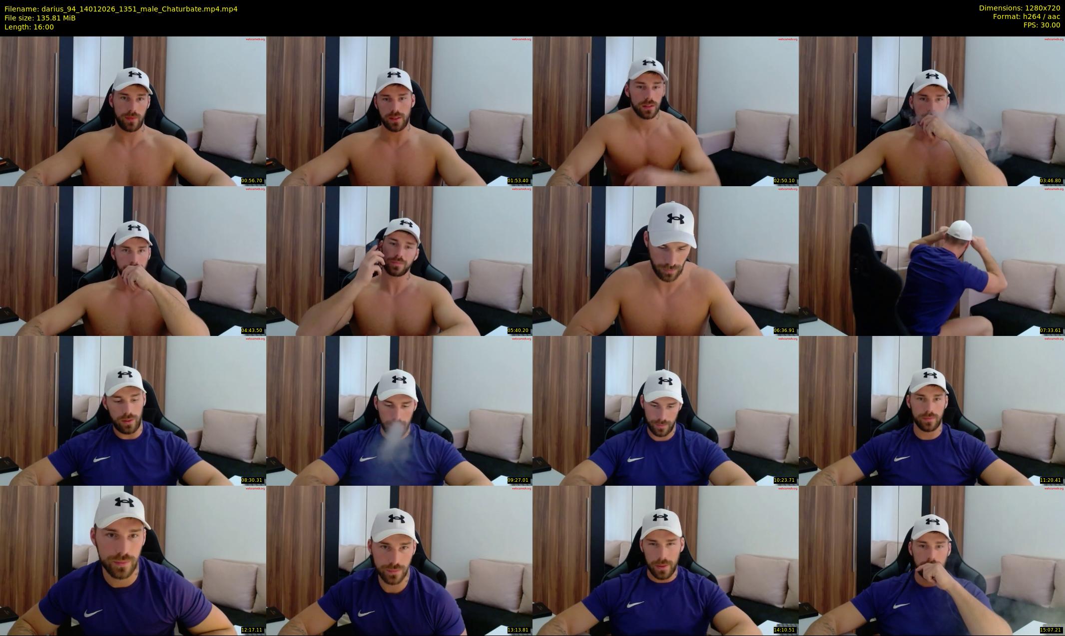 darius_94 — 16 minute Chaturbate male cam show recording, 720p, Jan 14, 2026