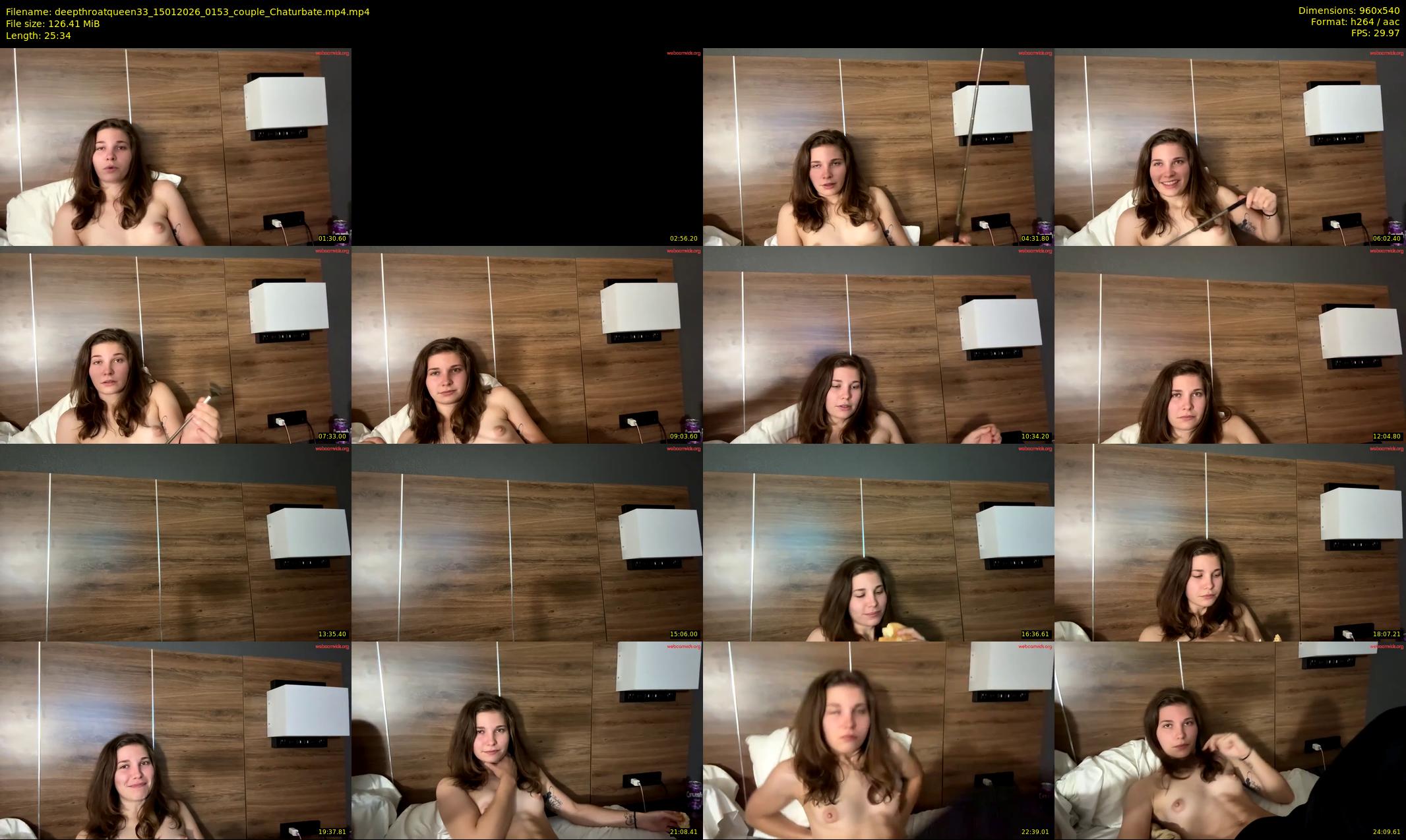 deepthroatqueen33 — 26 minute Chaturbate female cam show recording, 480p, Jan 15, 2026