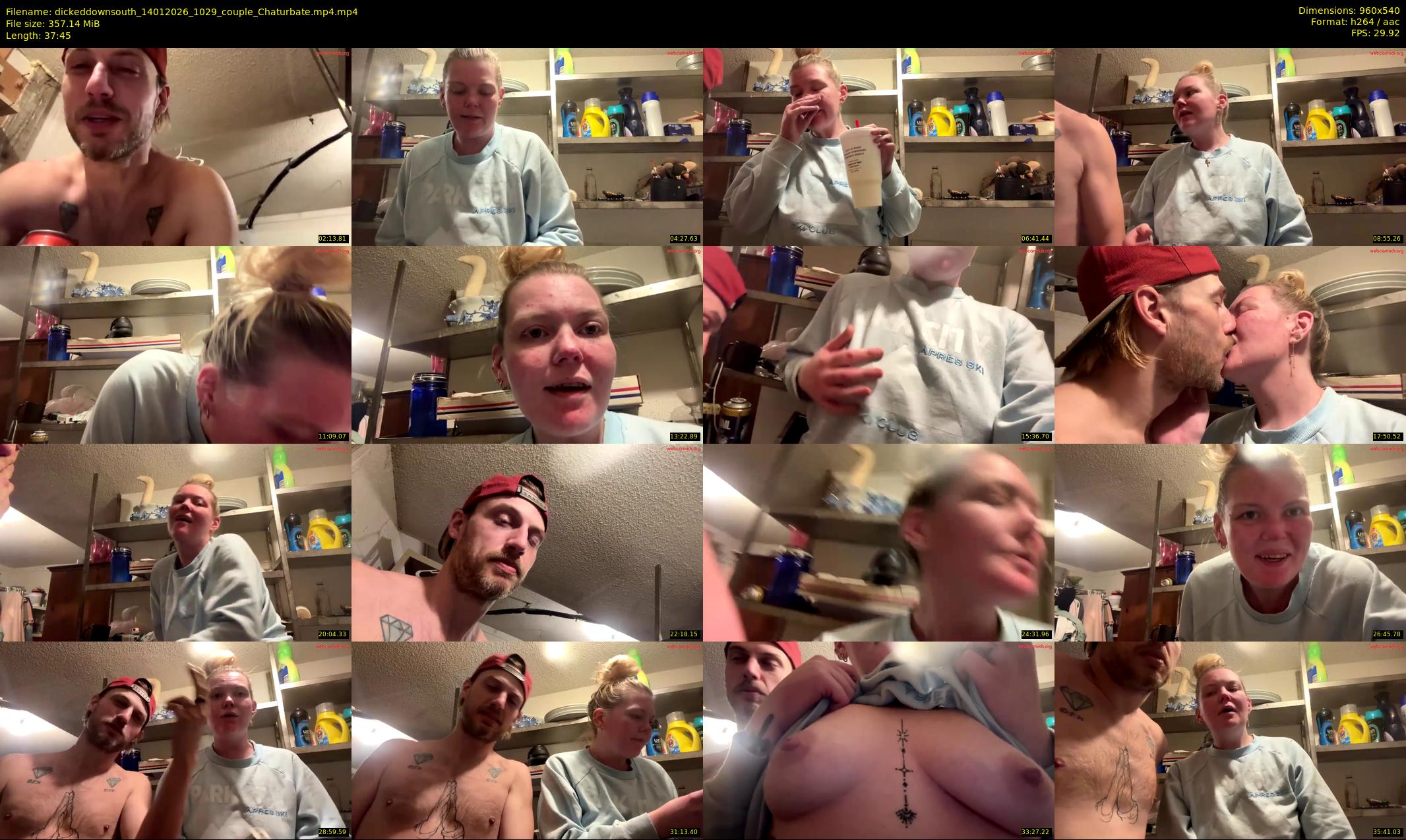 dickeddownsouth — 38 minute Chaturbate couple cam show recording, 480p, Jan 14, 2026