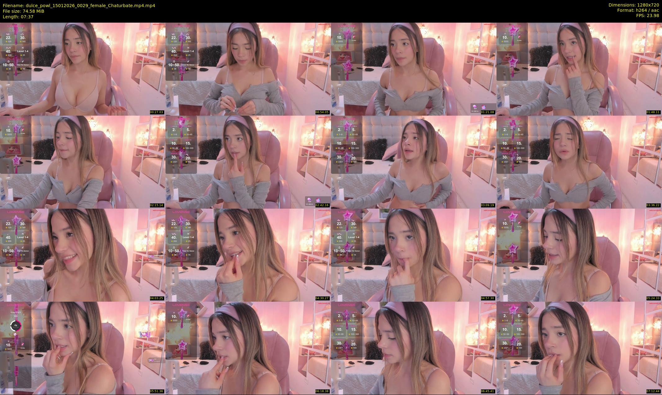 dulce_powl — 8 minute Chaturbate female cam show recording, 720p, Jan 15, 2026