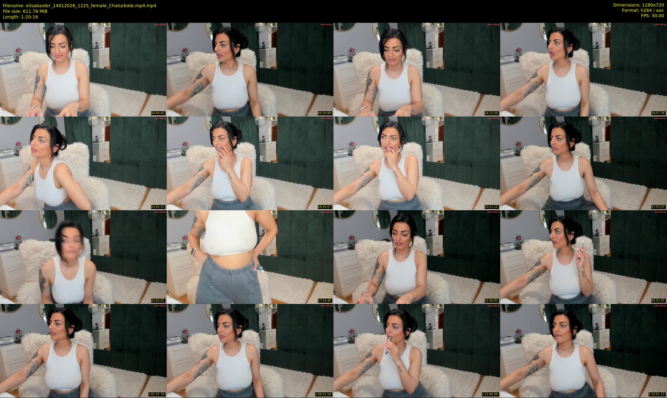 elisabaxter — 81 minute Chaturbate female cam show recording, 720p, Jan 14, 2026