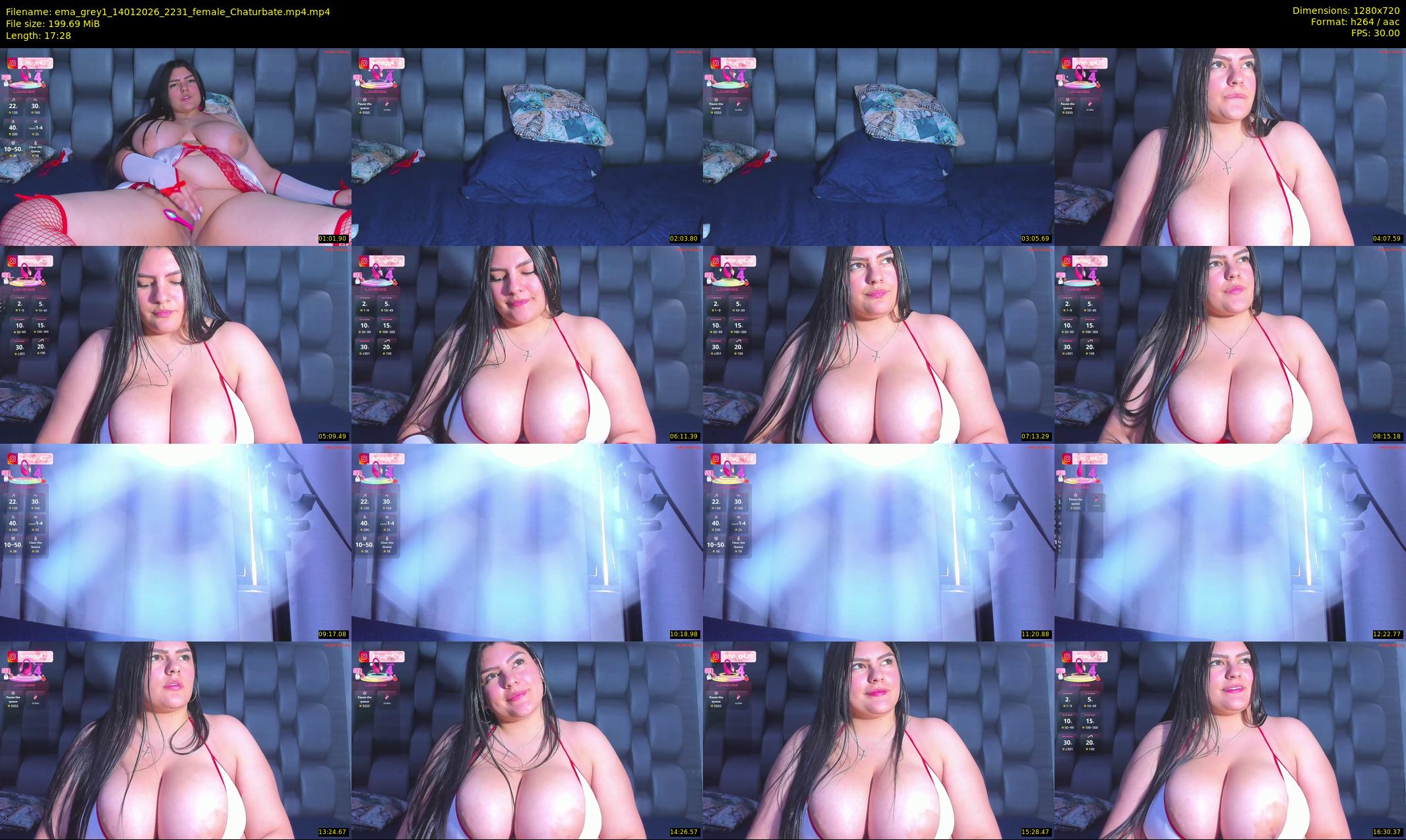 ema_grey1 — 18 minute Chaturbate female cam show recording, 720p, Jan 14, 2026