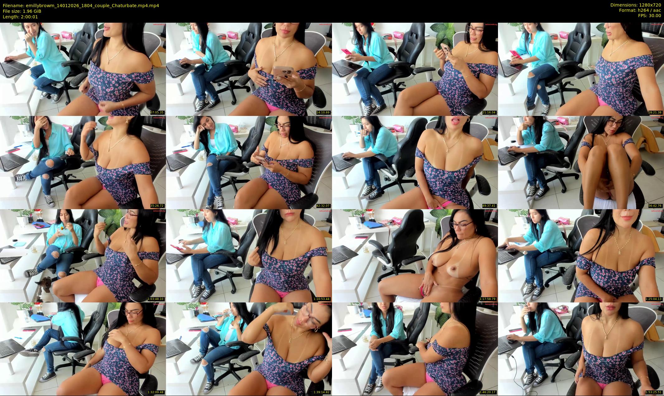 emillybrowm — 121 minute Chaturbate couple cam show recording, 720p, Jan 14, 2026