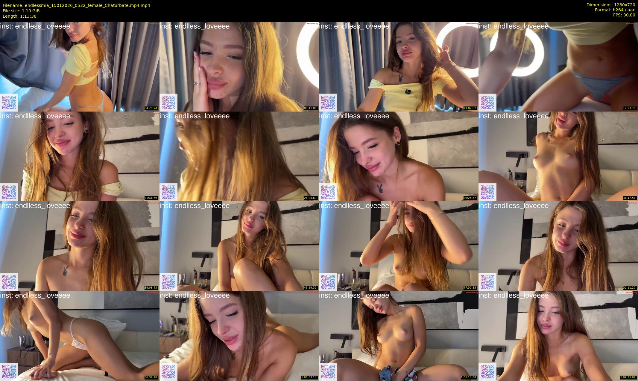 endlessmia — 74 minute Chaturbate female cam show recording, 720p, Jan 15, 2026