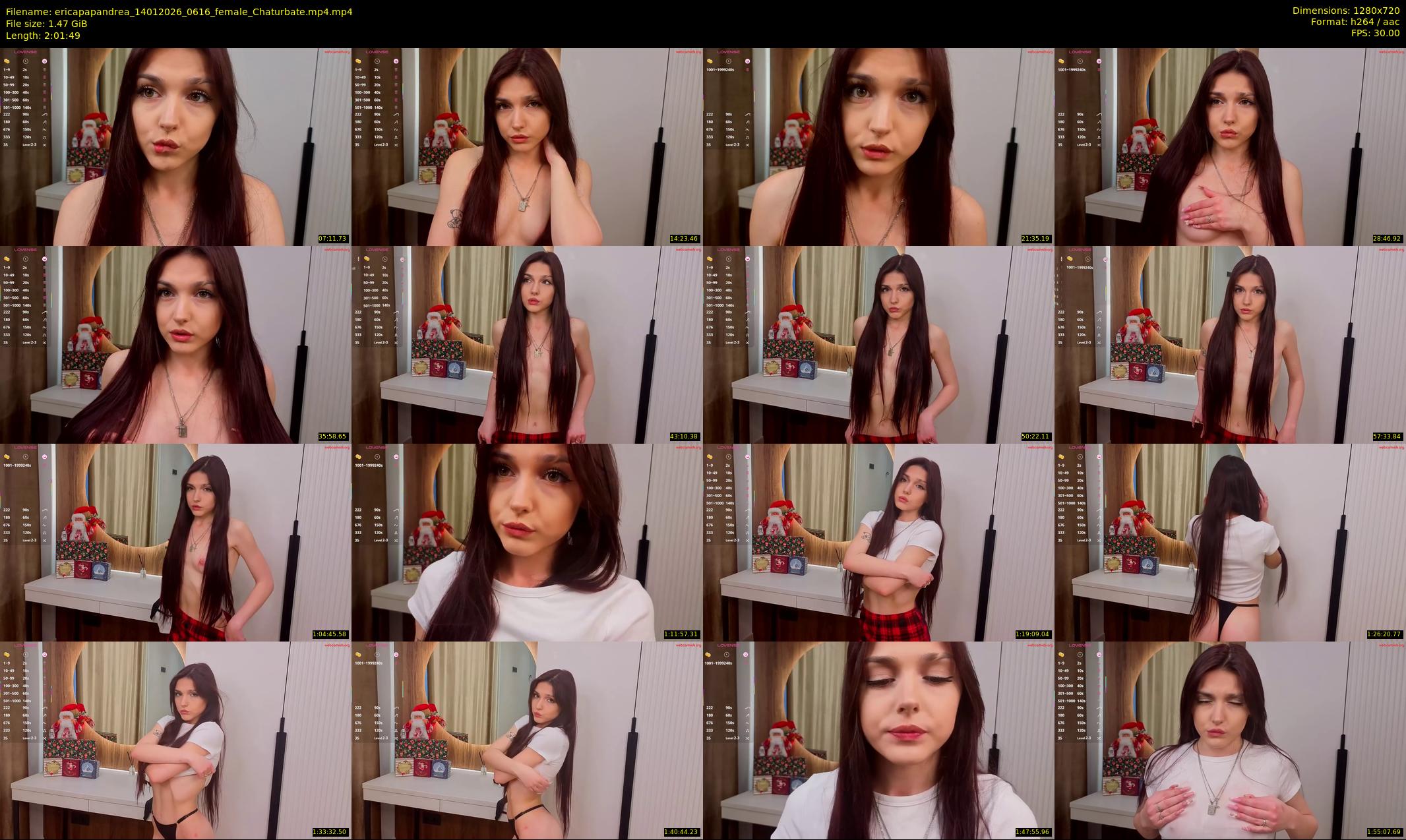 ericapapandrea — 122 minute Chaturbate female cam show recording, 720p, Jan 14, 2026